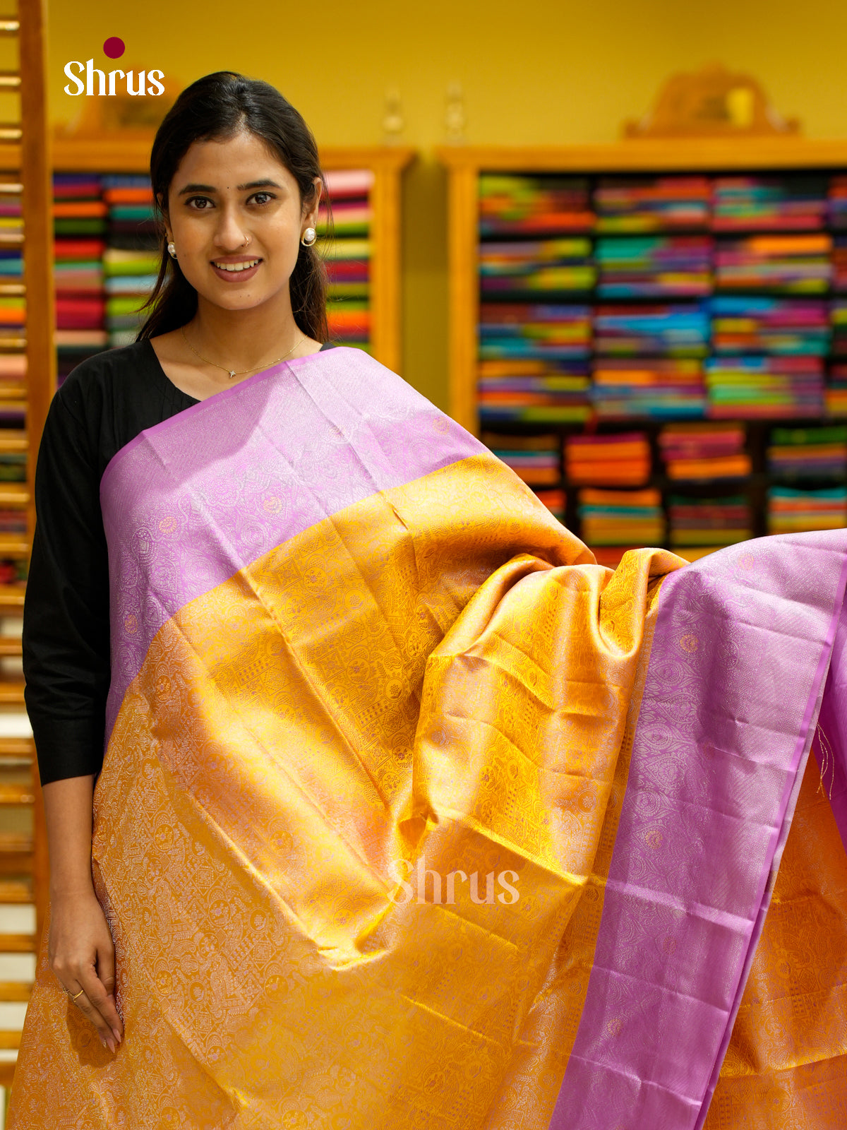 Kanchipuram silk Saree - EES12200 - Shop on Shrus.com