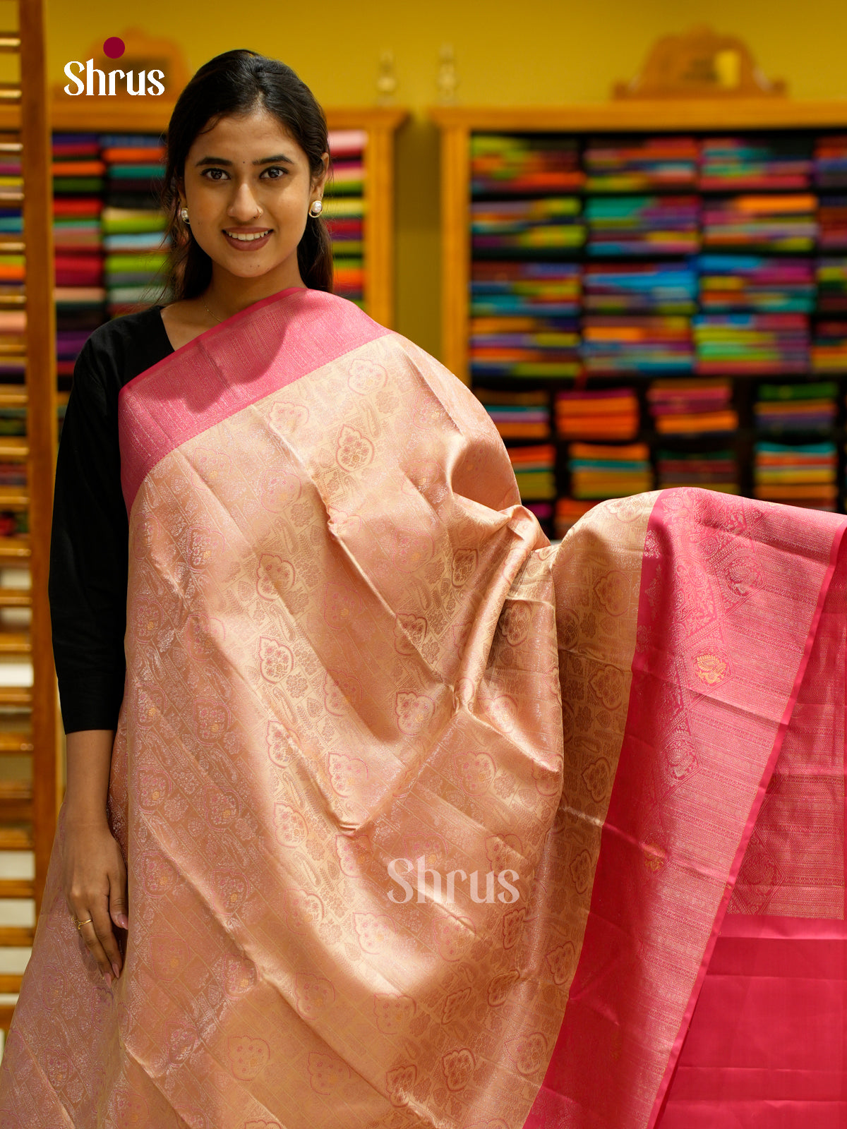 Kanchipuram silk Saree - EES12201 - Shop on Shrus.com