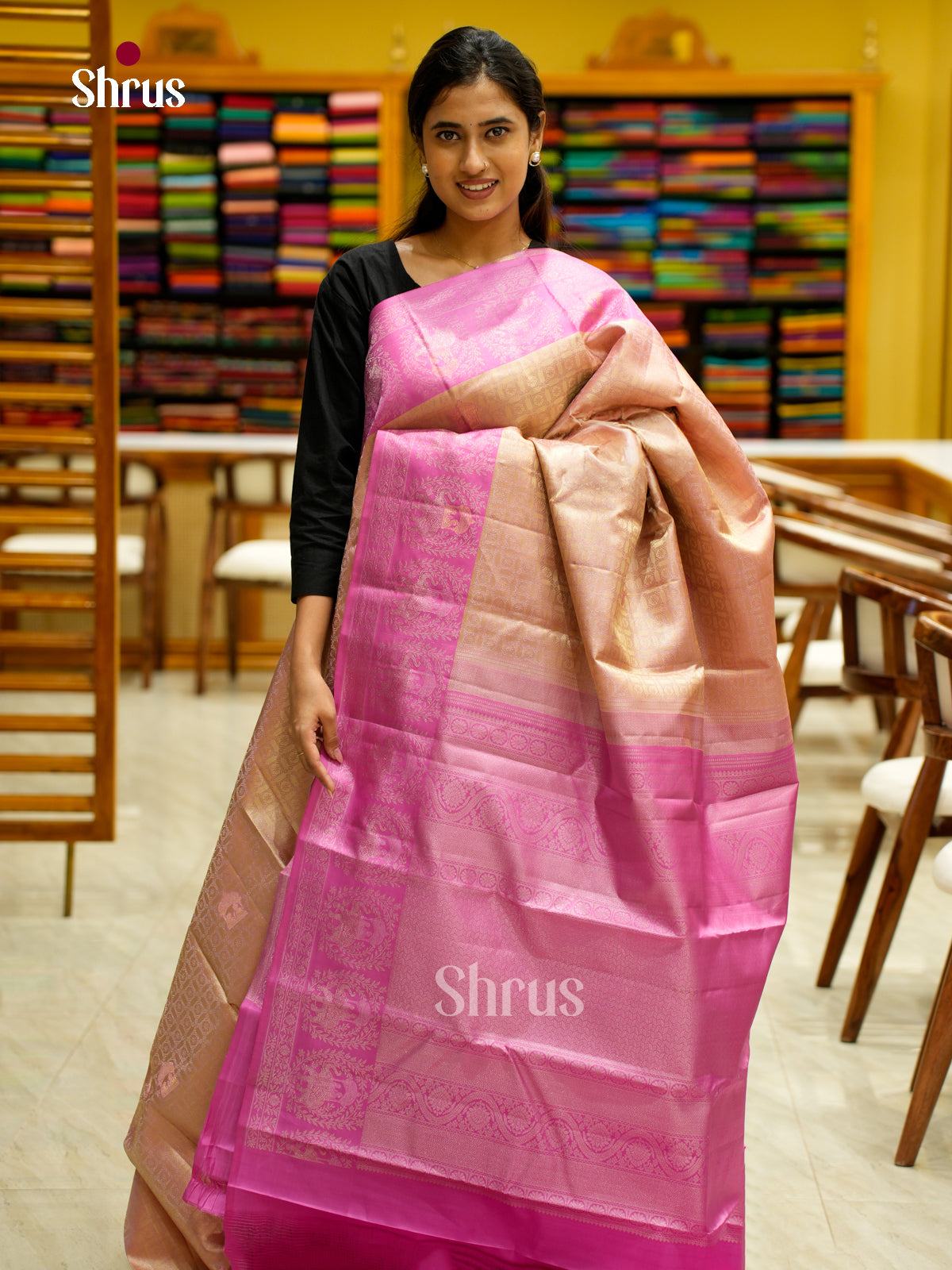 Kanchipuram silk Saree - EES12216 - Shop on Shrus.com
