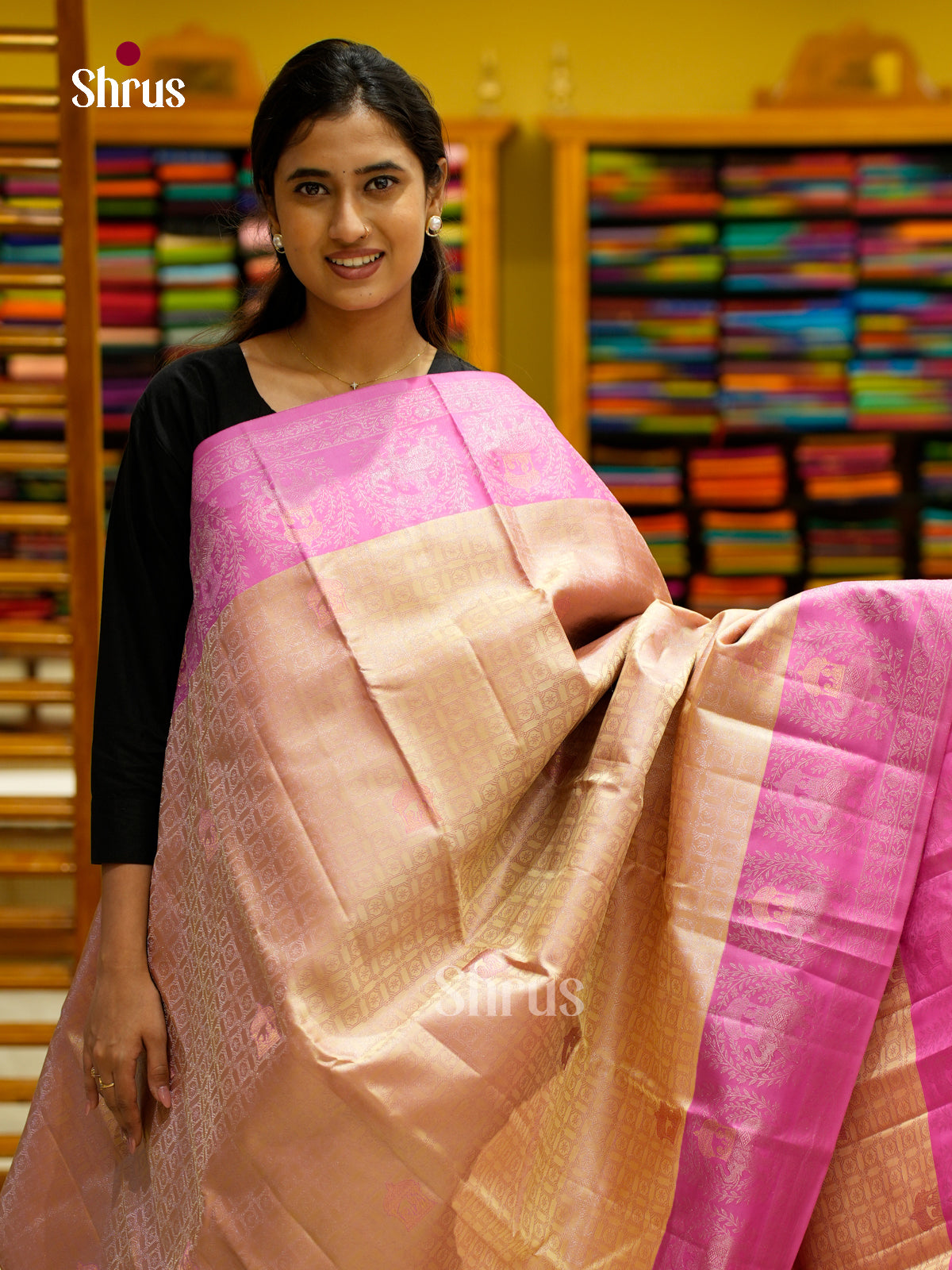 Kanchipuram silk Saree - EES12216 - Shop on Shrus.com