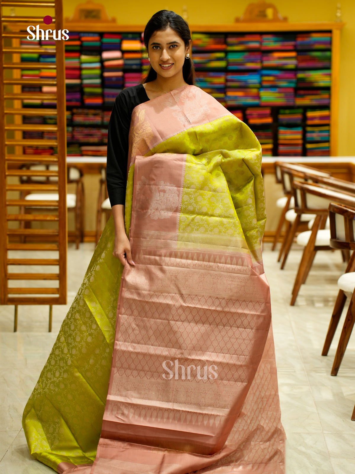 Kanchipuram silk Saree - EES12217 - Shop on Shrus.com