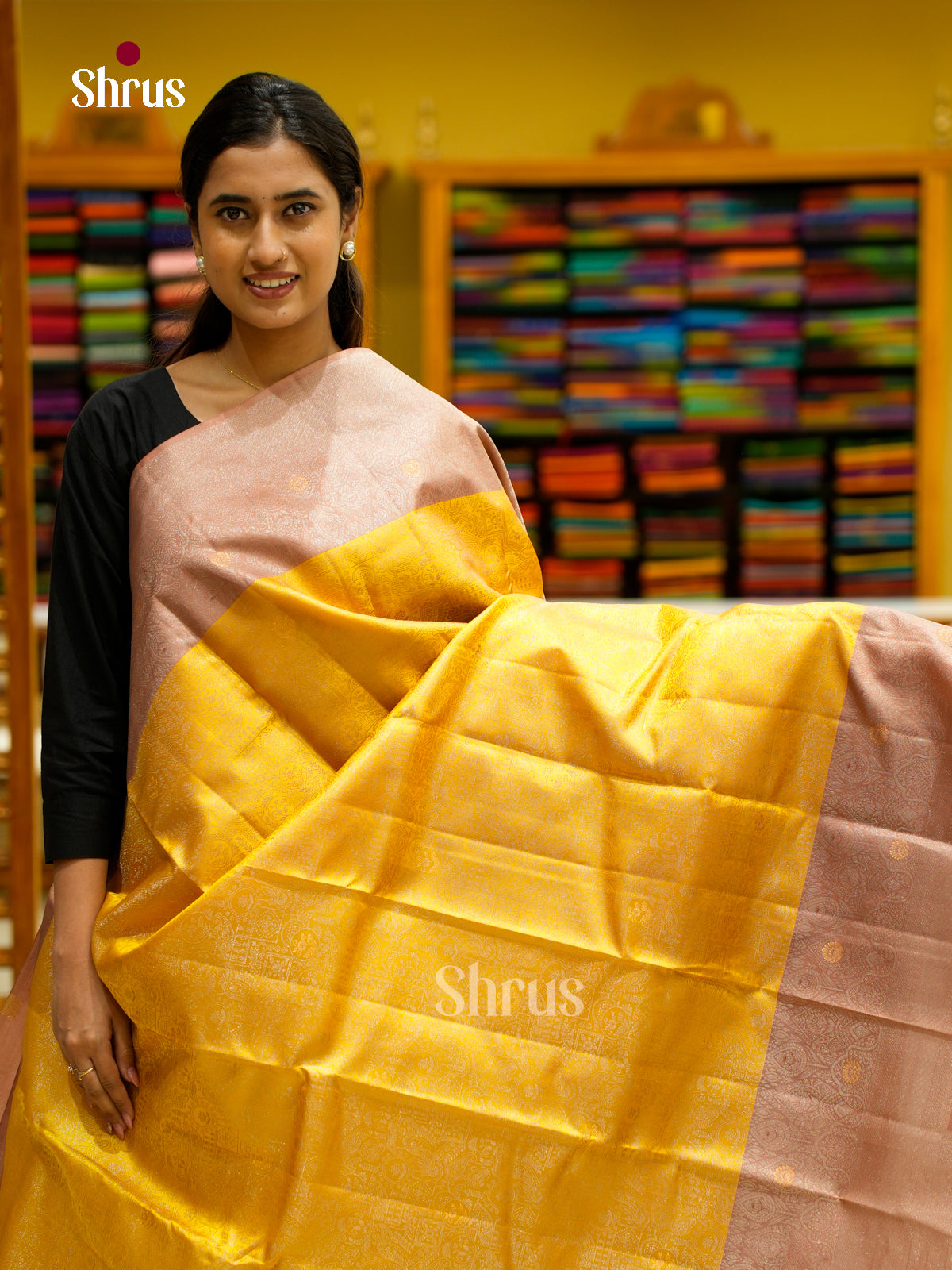 Kanchipuram silk Saree - EES12218 - Shop on Shrus.com