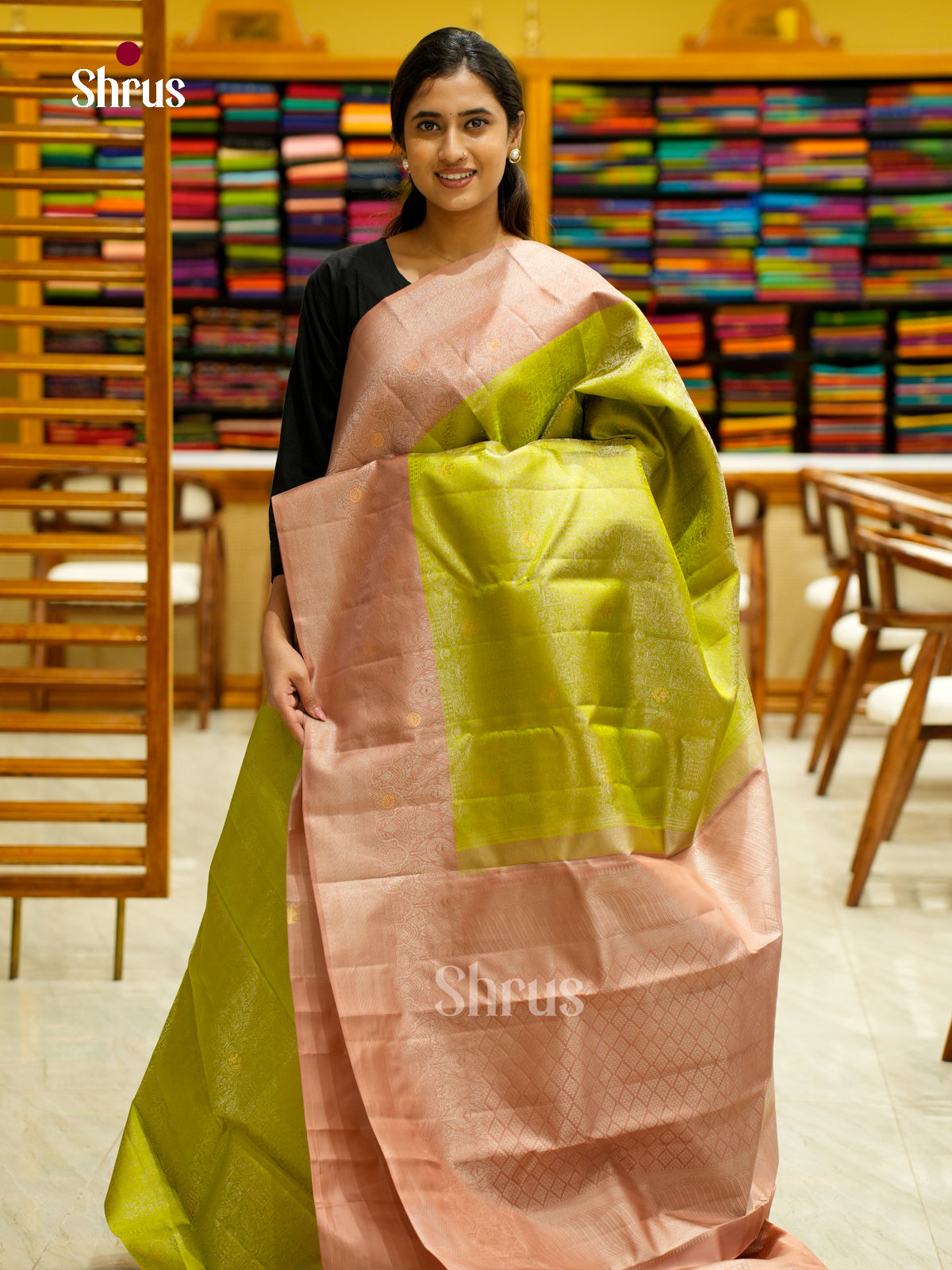 Kanchipuram silk Saree - EES12225 - Shop on Shrus.com