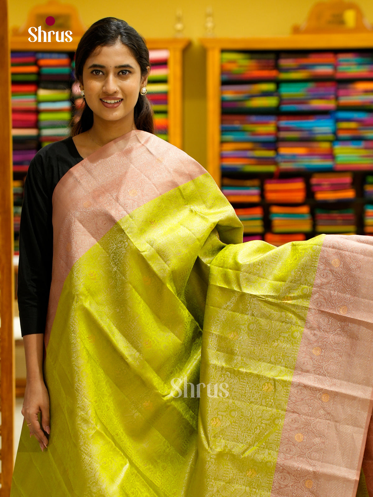 Kanchipuram silk Saree - EES12225 - Shop on Shrus.com