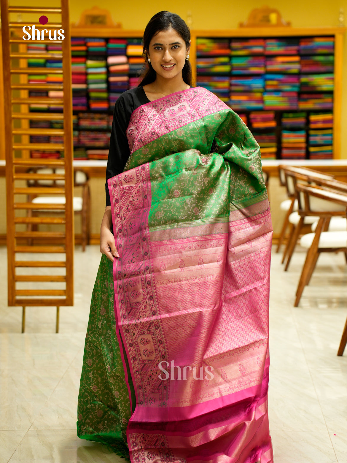 Kanchipuram silk Saree - EES12228 - Shop on Shrus.com