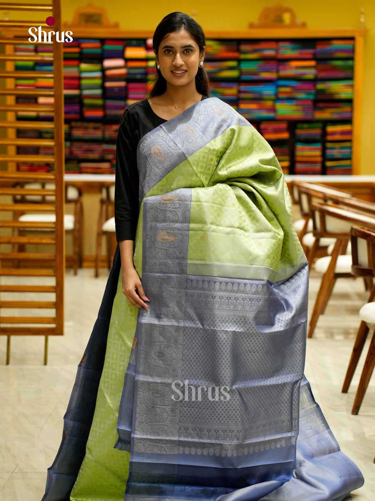 Kanchipuram silk Saree - EES12229 - Shop on Shrus.com