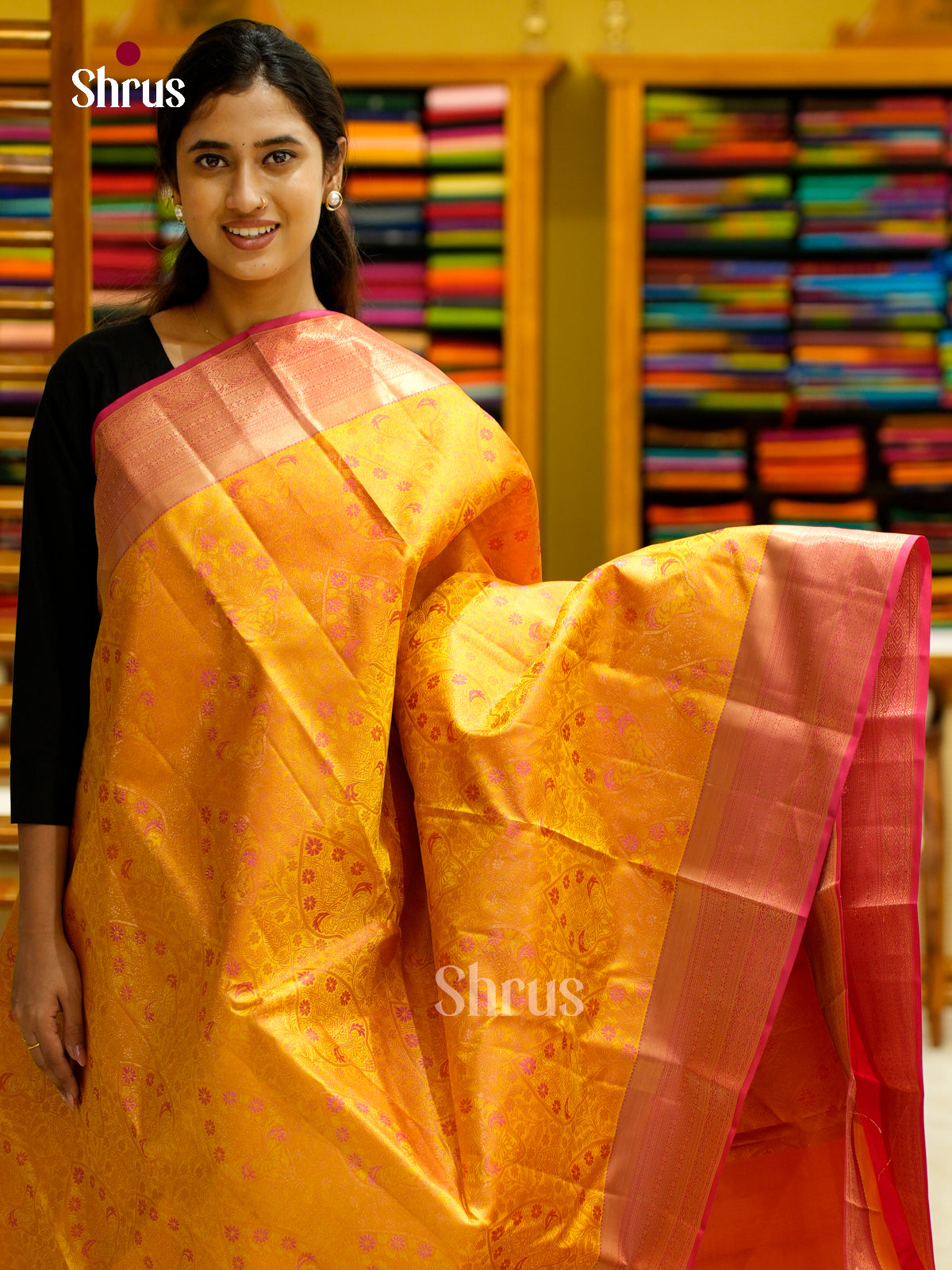 Kanchipuram silk Saree - EES12236 - Shop on Shrus.com