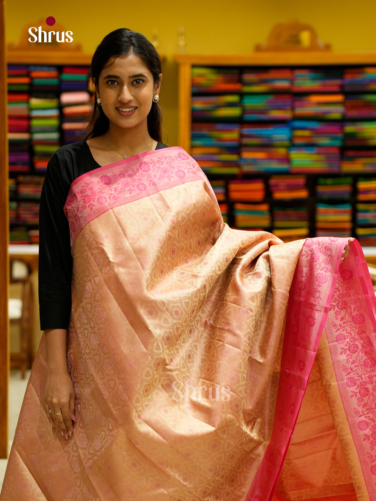 Kanchipuram silk Saree - EES12239 - Shop on Shrus.com