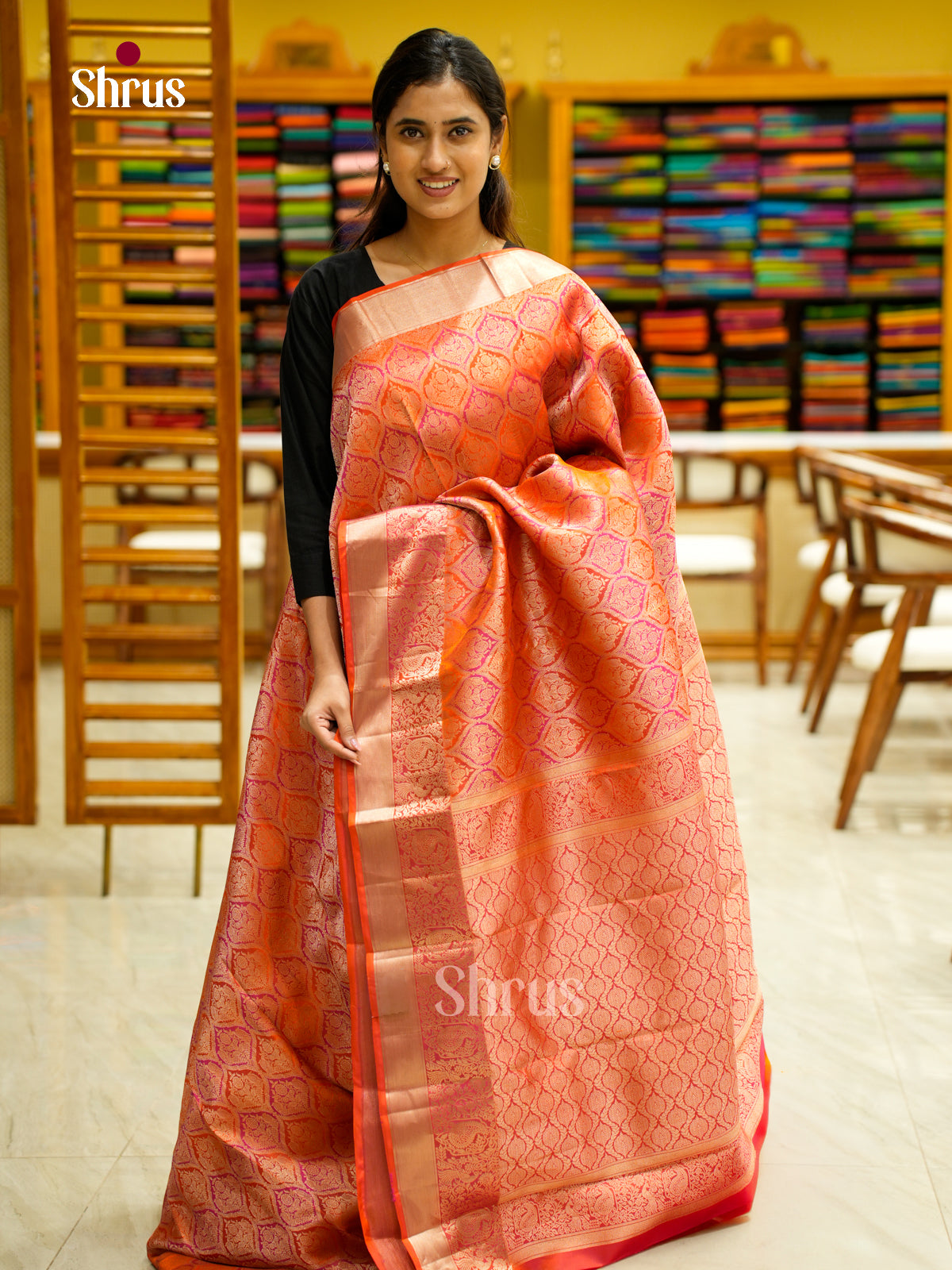 Kanchipuram silk Saree - EES12241 - Shop on Shrus.com