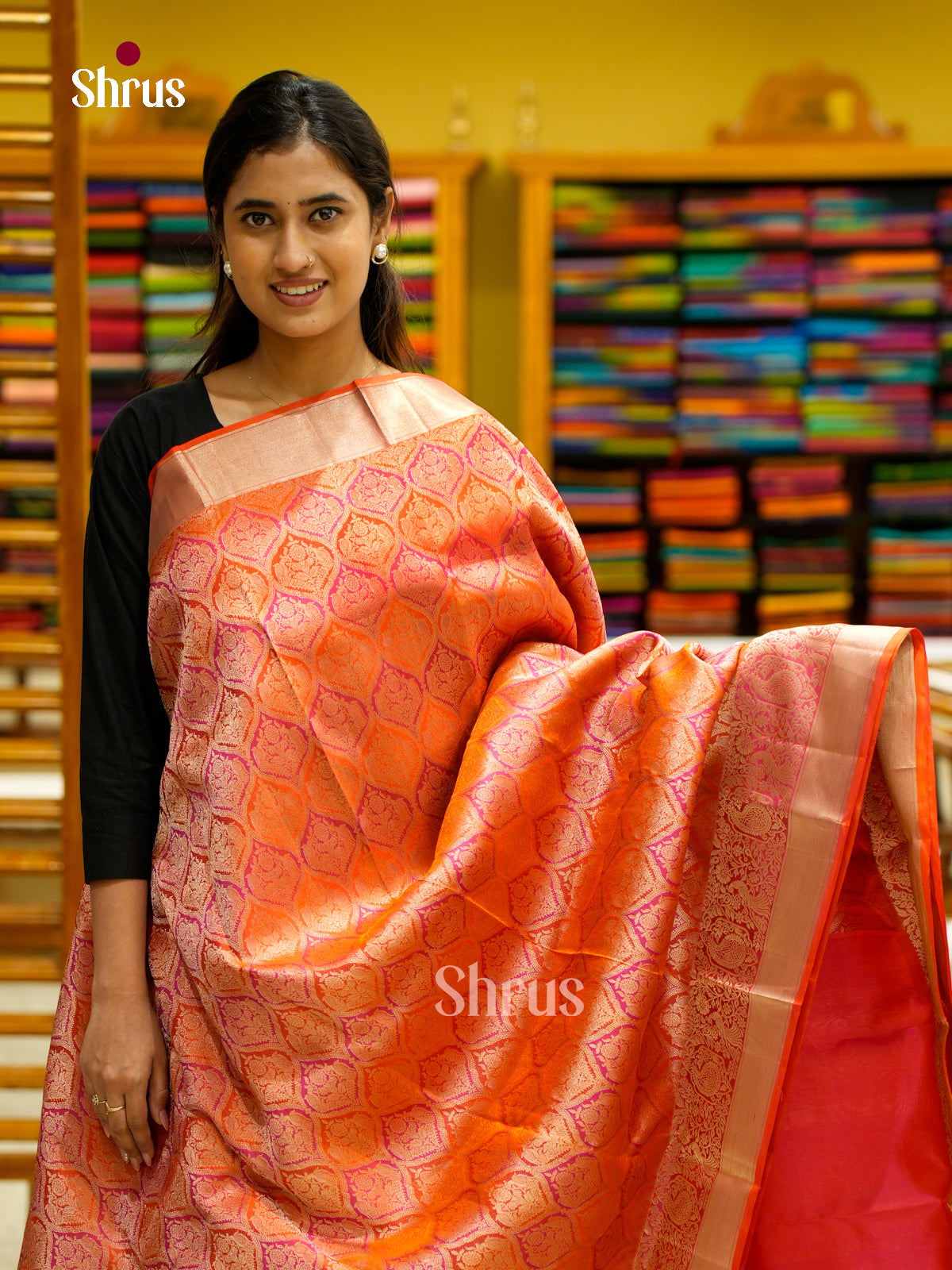 Kanchipuram silk Saree - EES12241 - Shop on Shrus.com