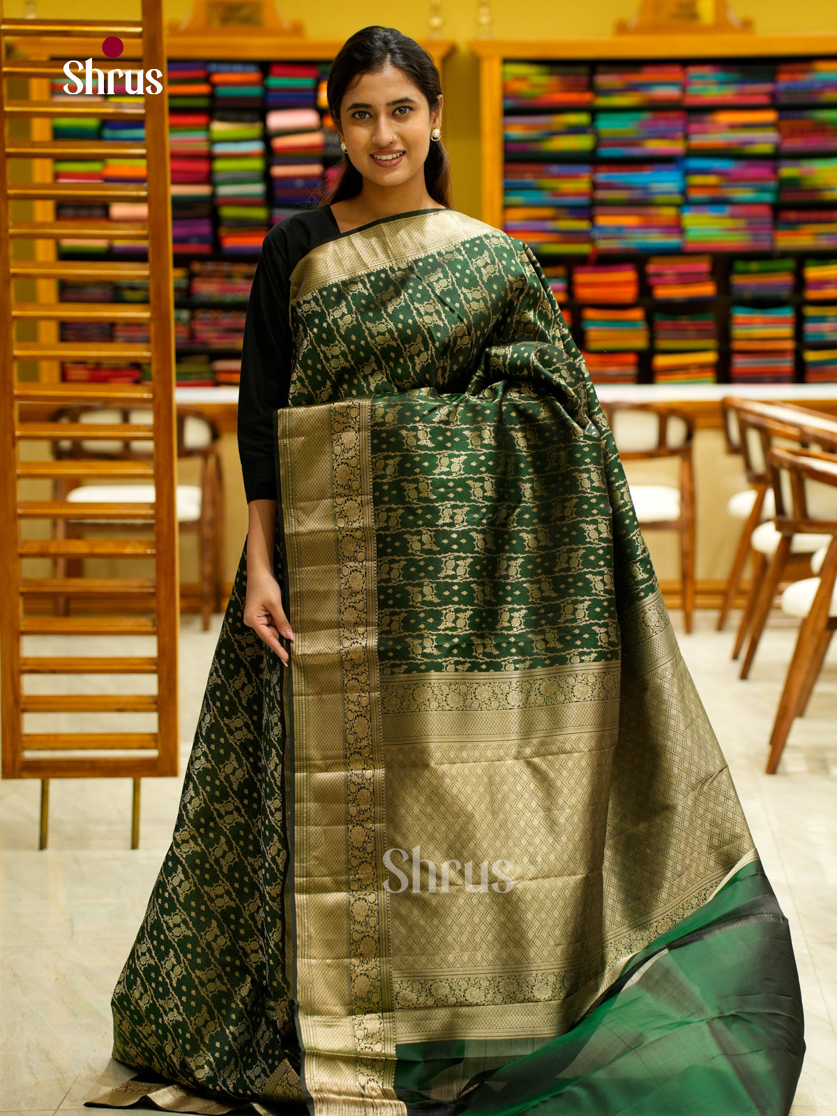 Kanchipuram silk Saree - EES12246 - Shop on Shrus.com