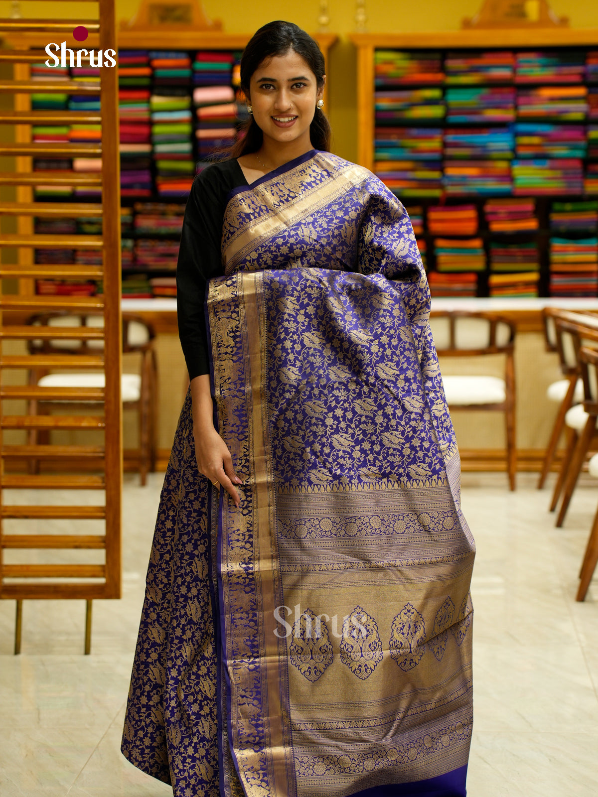 Kanchipuram silk Saree - EES12254 - Shop on Shrus.com