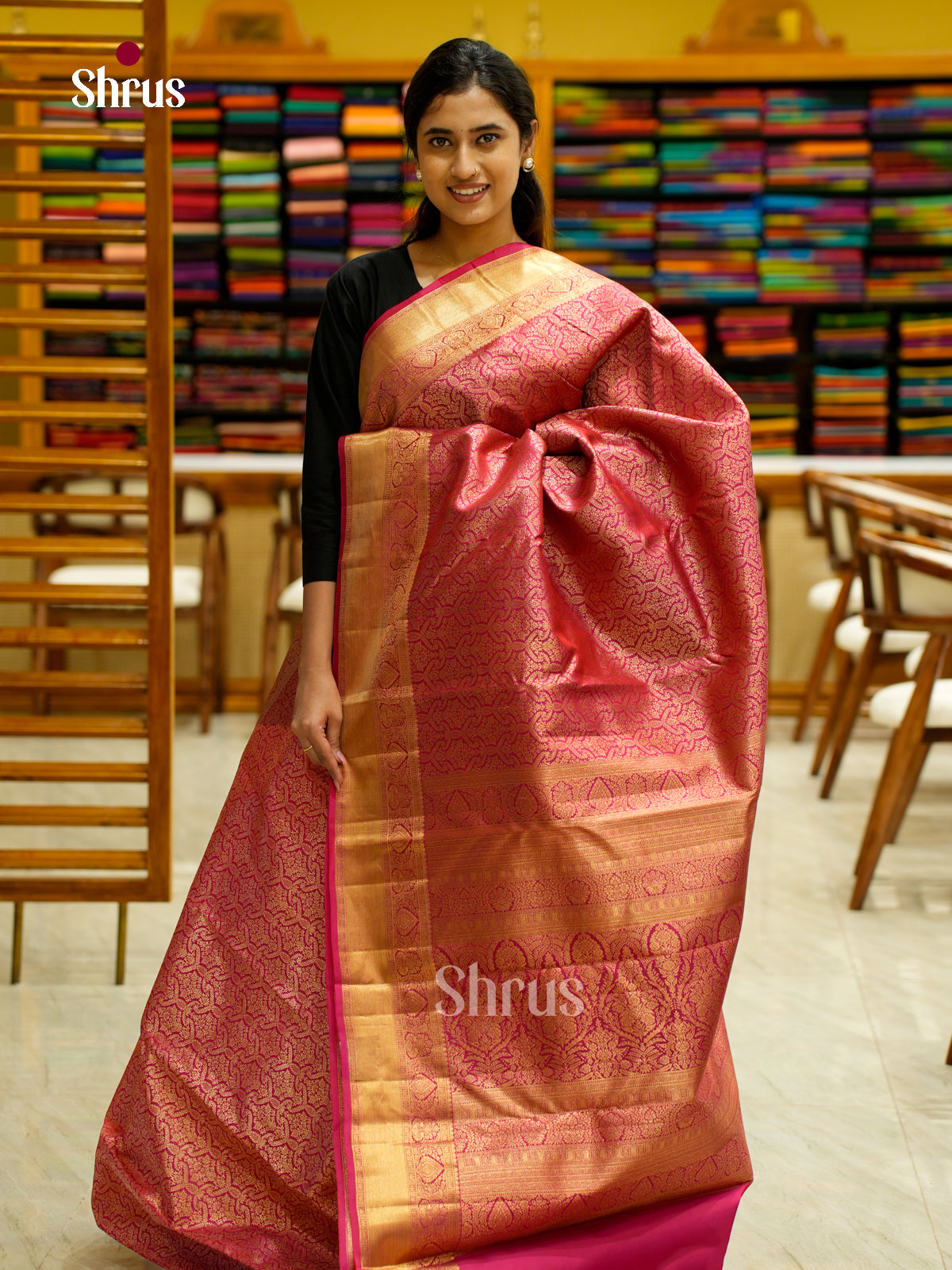 Kanchipuram silk Saree - EES12259 - Shop on Shrus.com