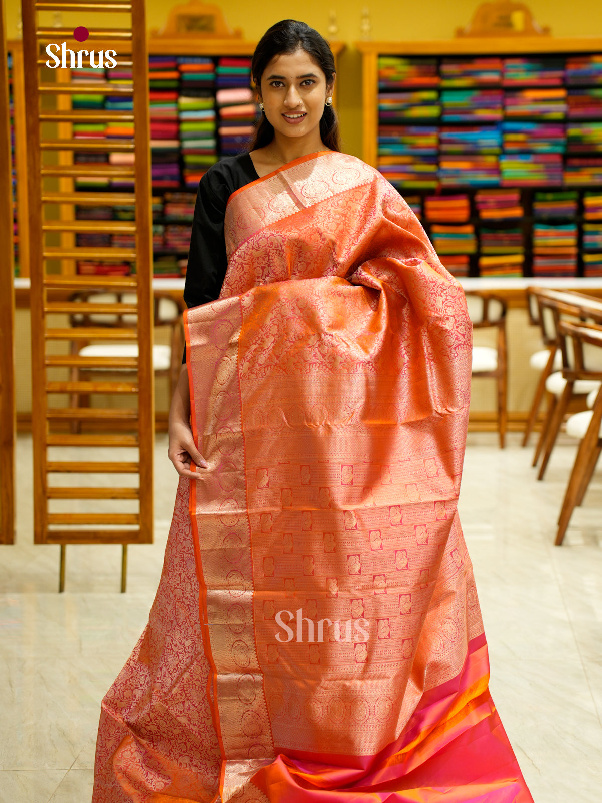 Kanchipuram silk Saree - EES12269 - Shop on Shrus.com