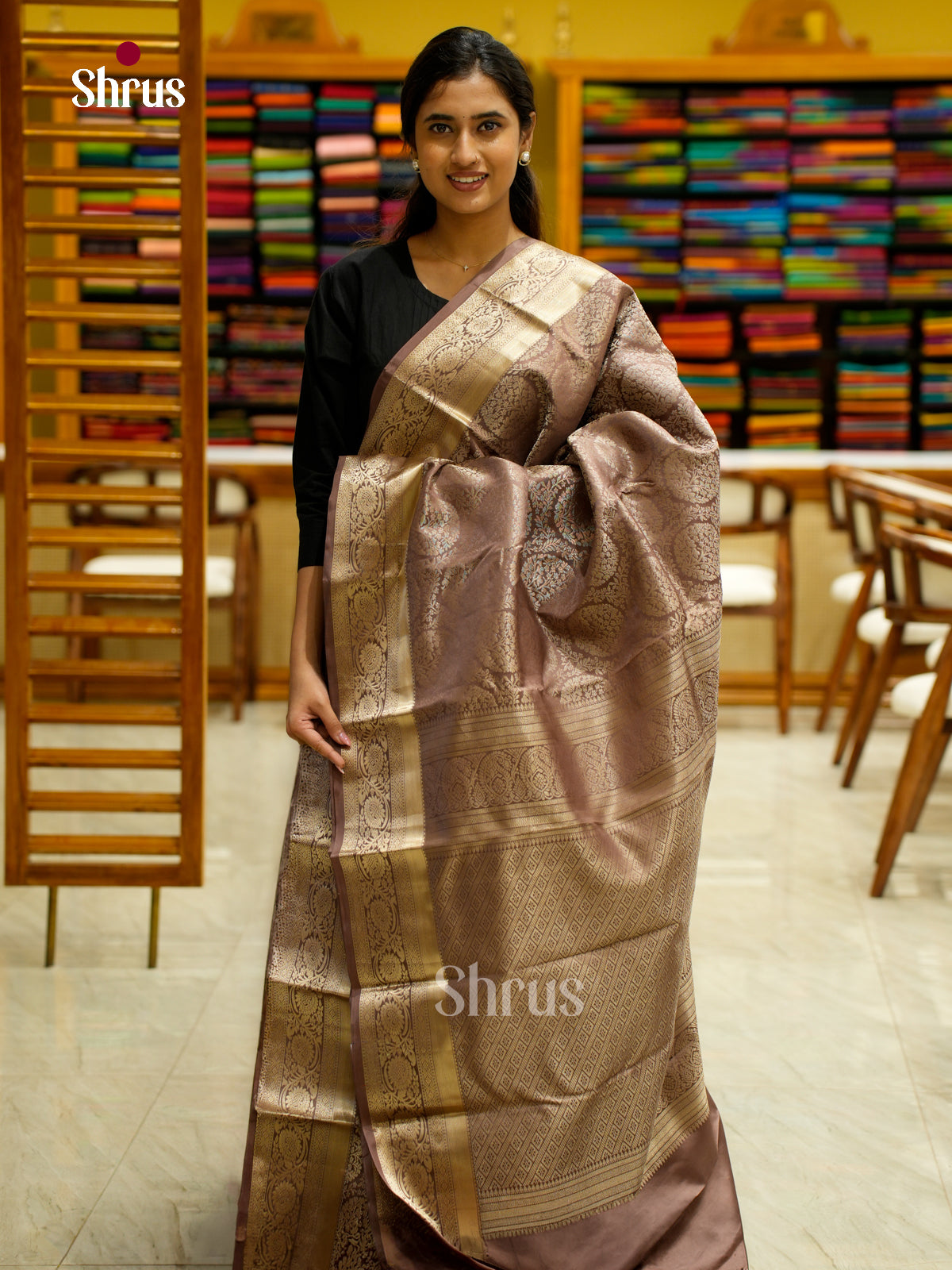 Kanchipuram silk Saree - EES12271 - Shop on Shrus.com