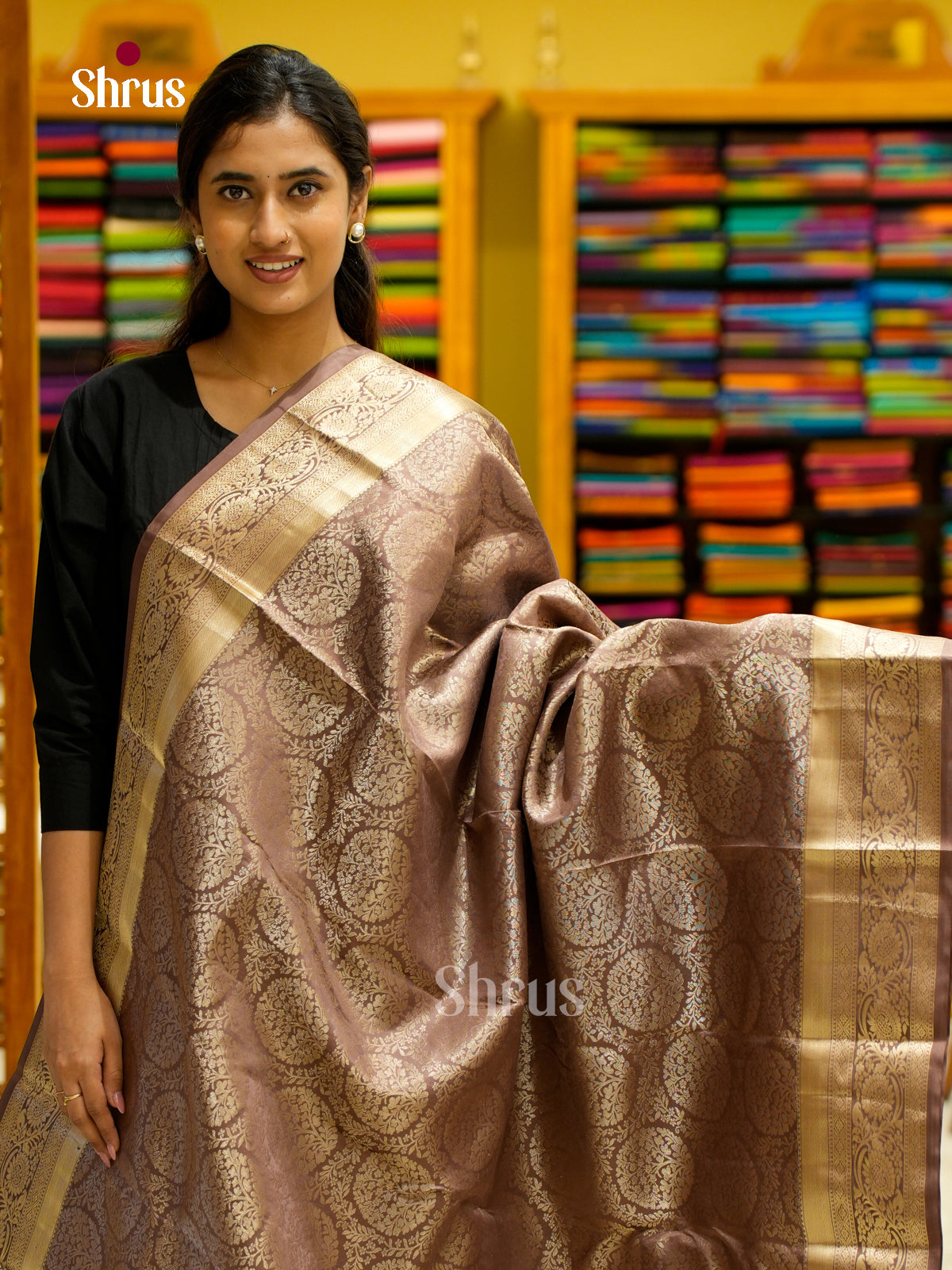 Kanchipuram silk Saree - EES12271 - Shop on Shrus.com