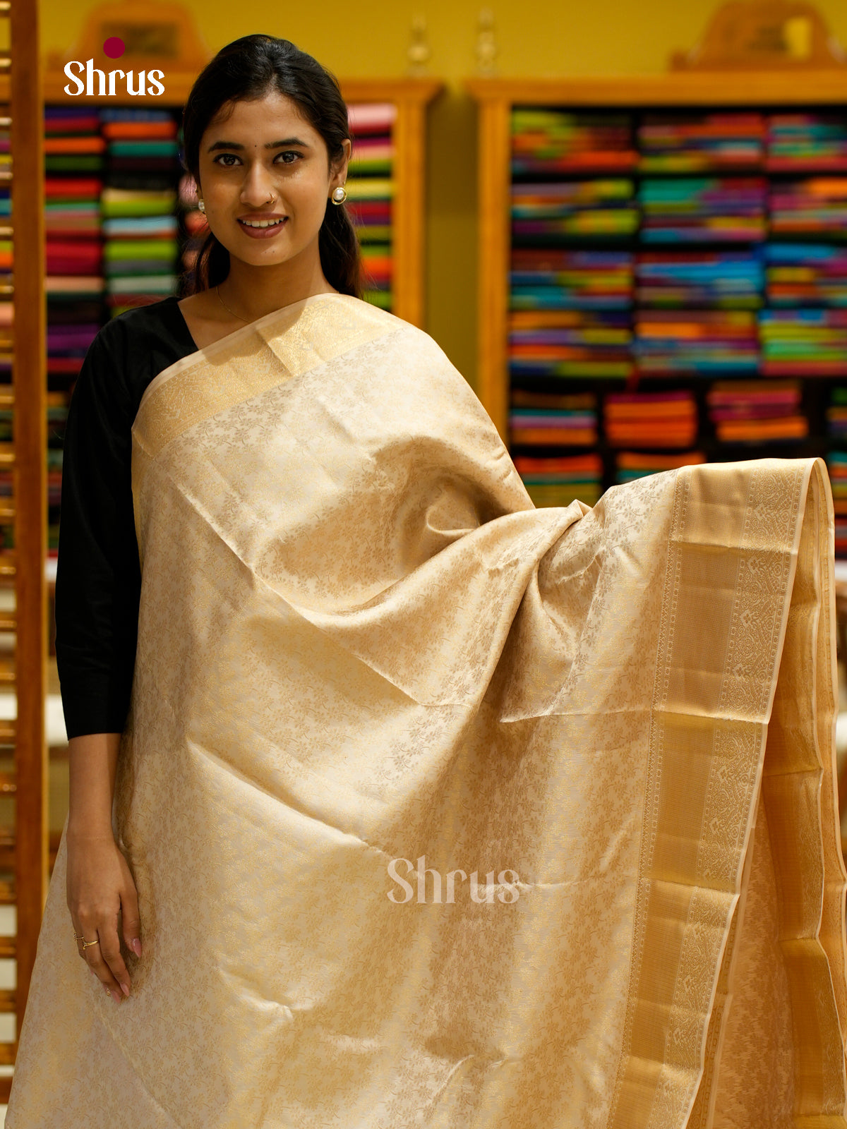 Kanchipuram silk Saree - EES12272 - Shop on Shrus.com
