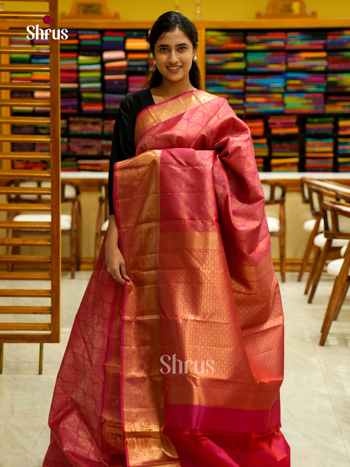 Kanchipuram silk Saree - EES12273 - Shop on Shrus.com
