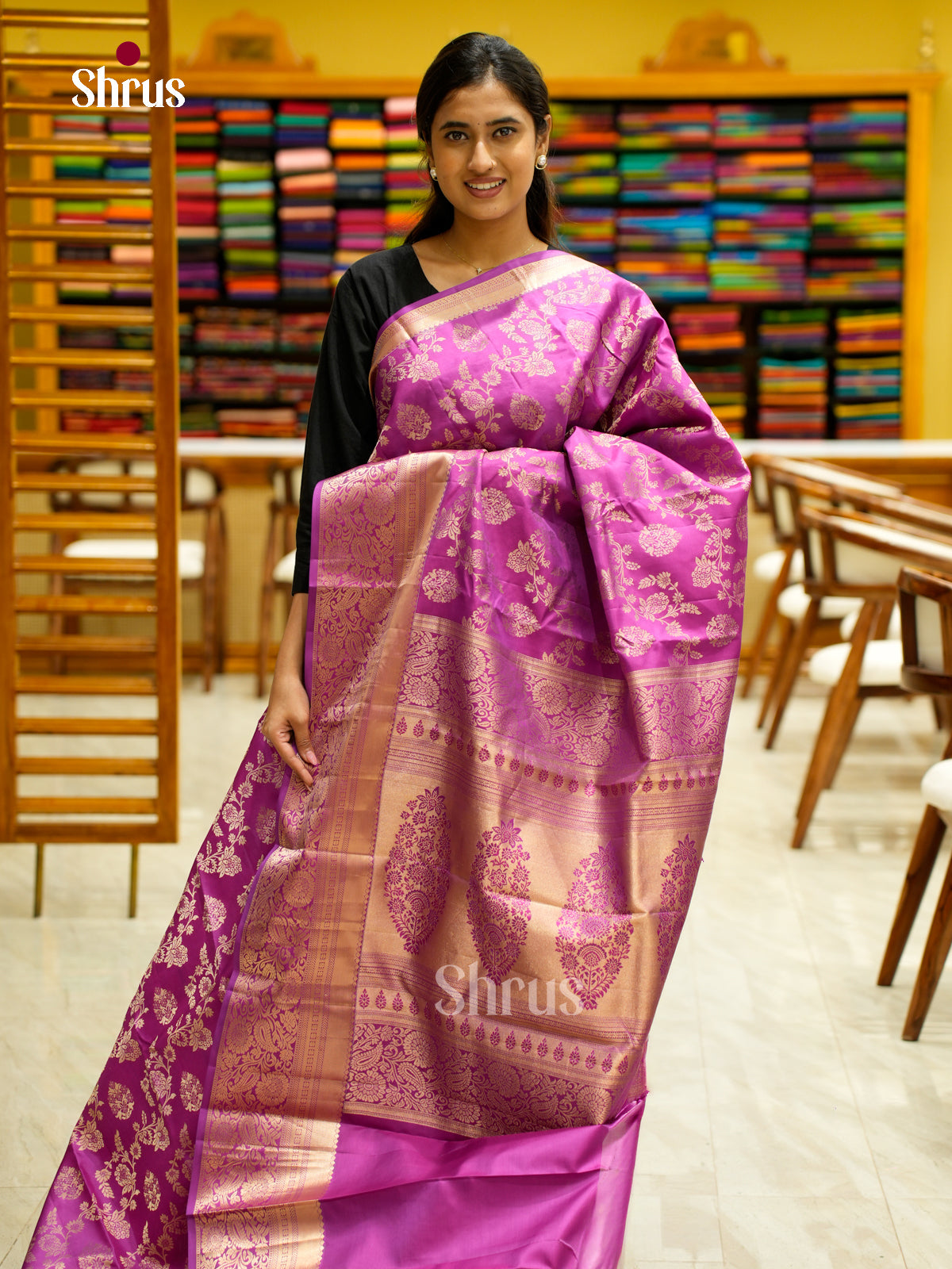 Kanchipuram silk Saree - EES12274 - Shop on Shrus.com