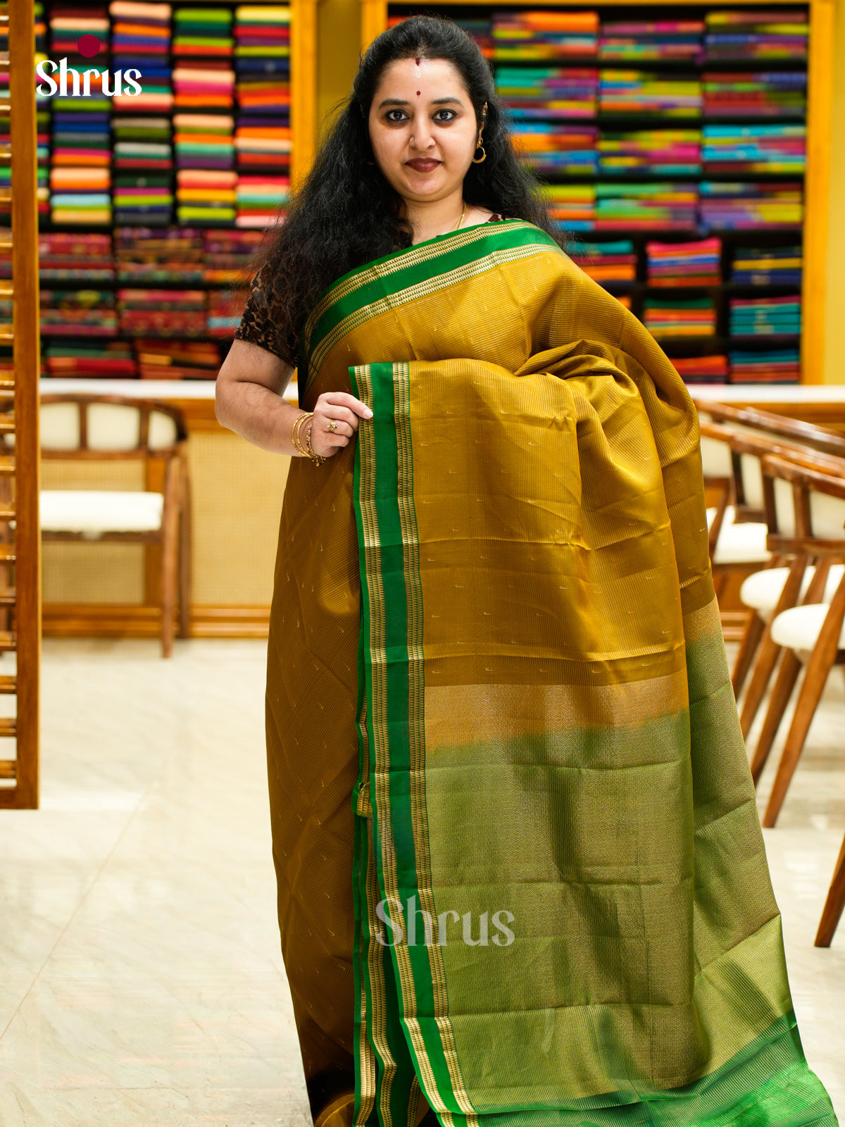 Kanchipuram-halfpure Saree - EES14036 - Shop on Shrus.com