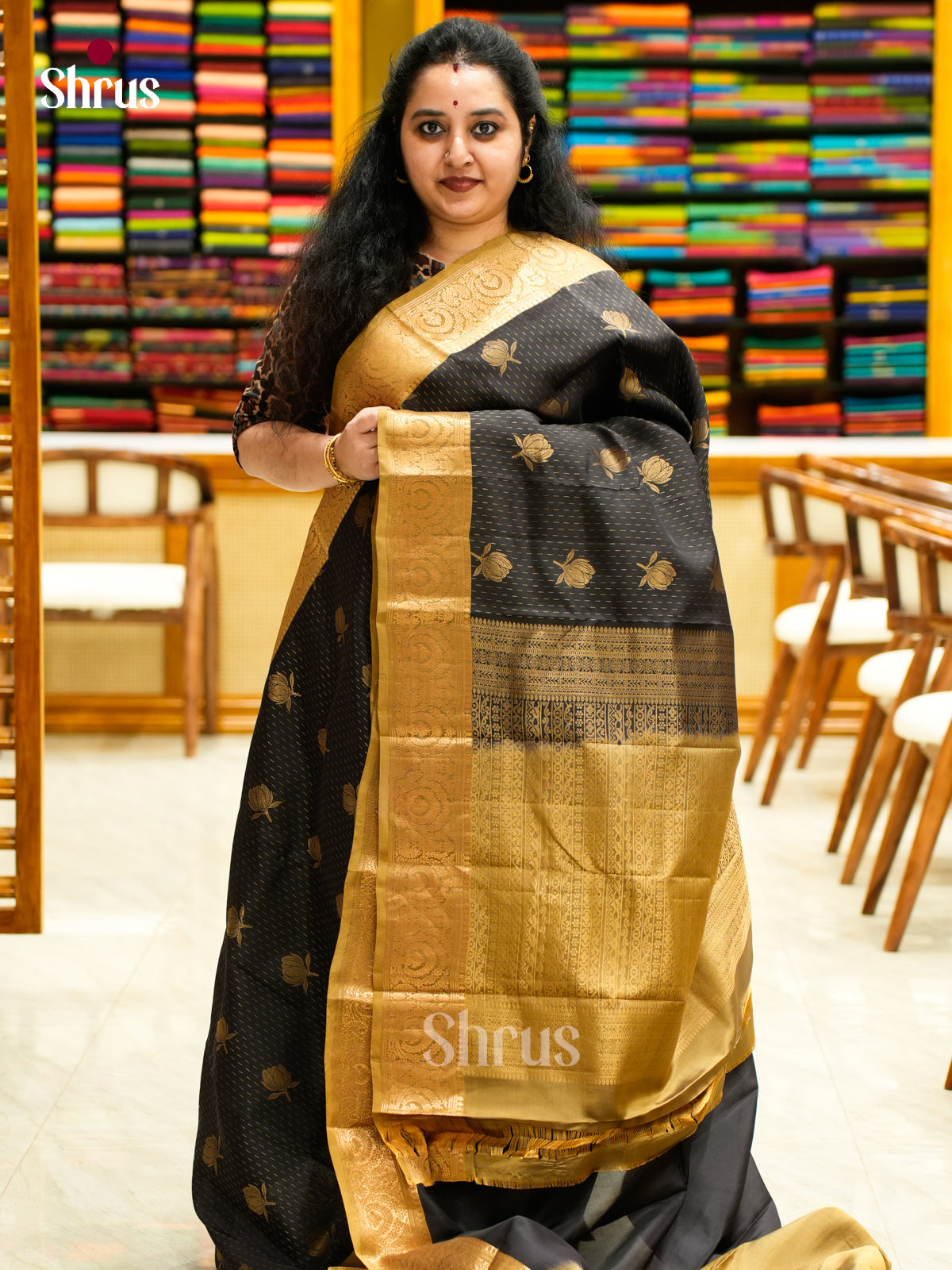 Kanchipuram-halfpure Saree - EES14064 - Shop on Shrus.com