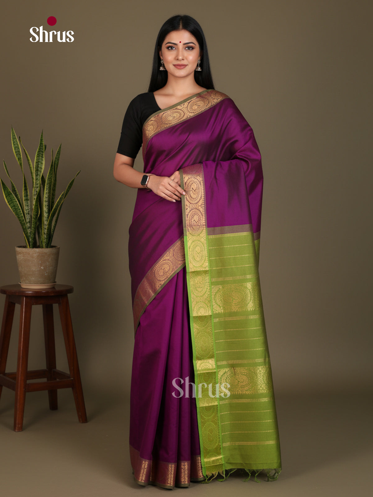 Silkcotton-Halfpure 9Yards Saree - EES16101 - Shop on Shrus.com