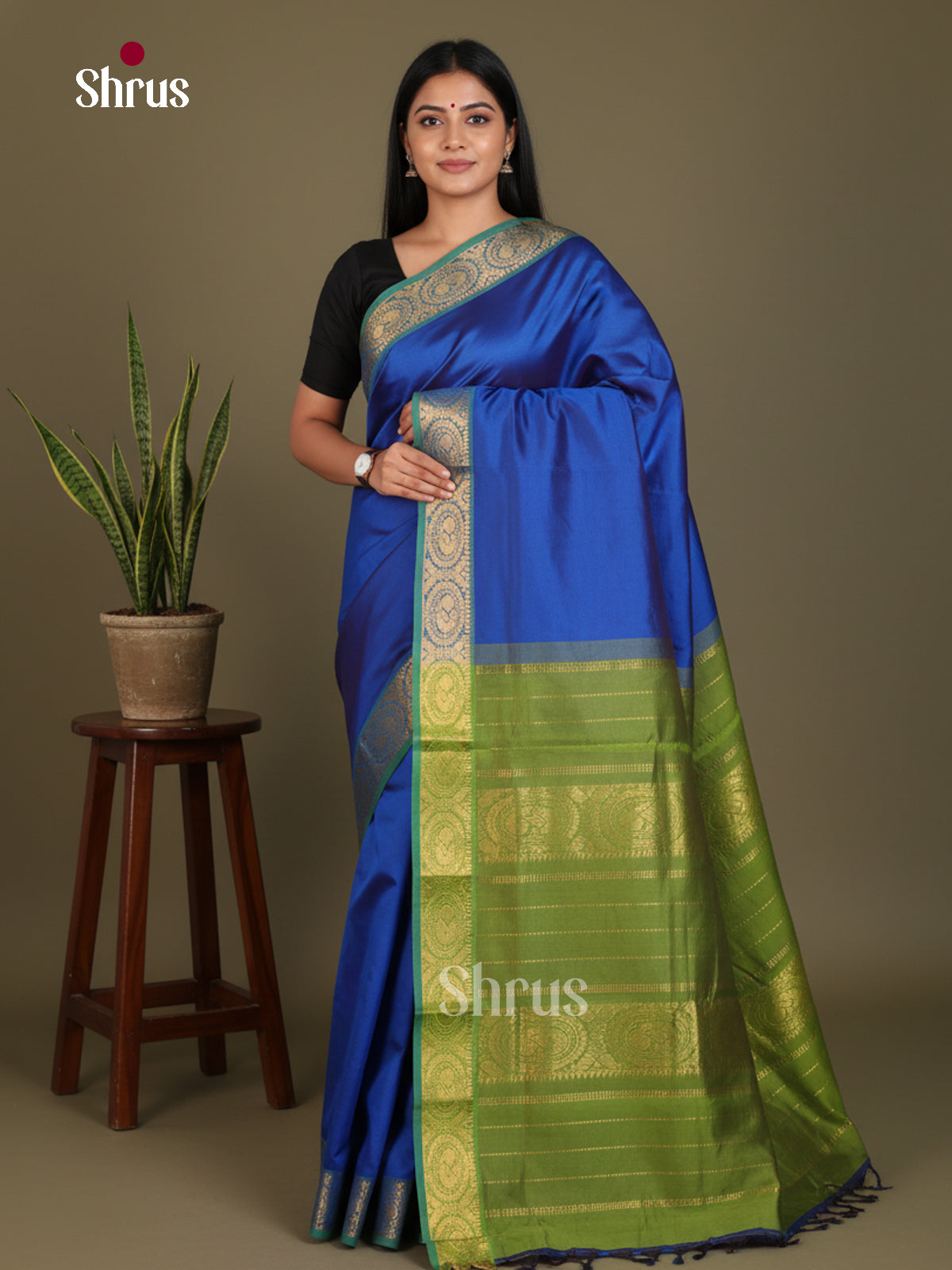 Silkcotton-Halfpure 9Yards Saree - EES16111 - Shop on Shrus.com