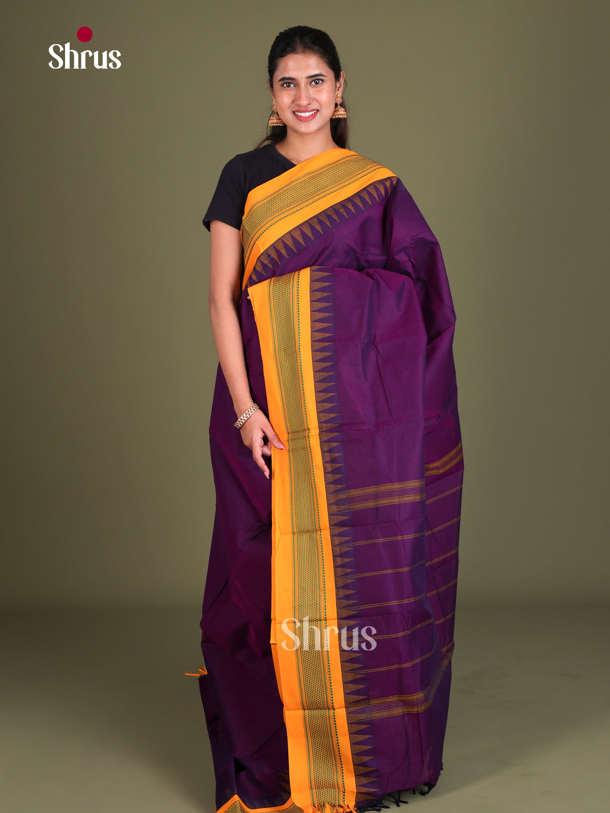 Chettinad Cotton Saree - EES18012 - Shop on Shrus.com