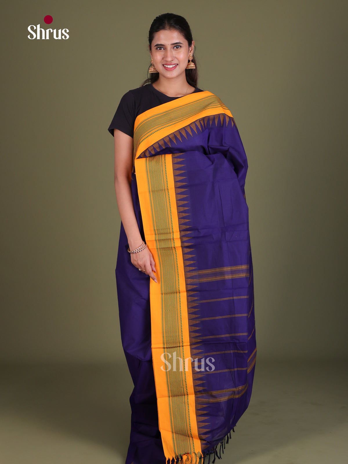Chettinad Cotton Saree - EES18013 - Shop on Shrus.com