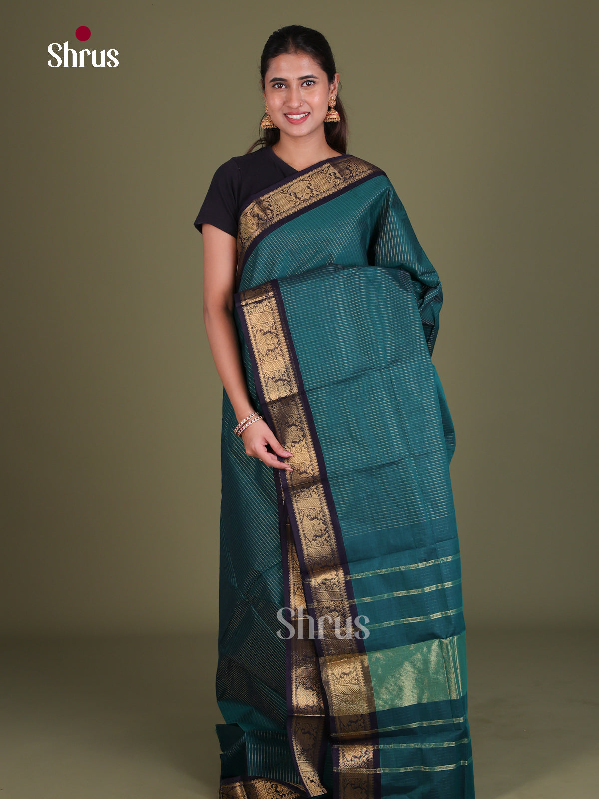 Chettinad Cotton Saree - EES18017 - Shop on Shrus.com