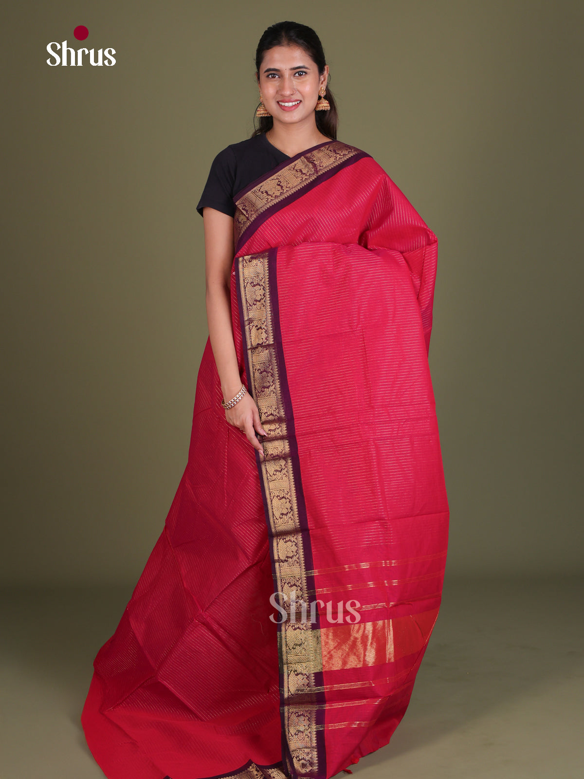 Chettinad Cotton Saree - EES18019 - Shop on Shrus.com