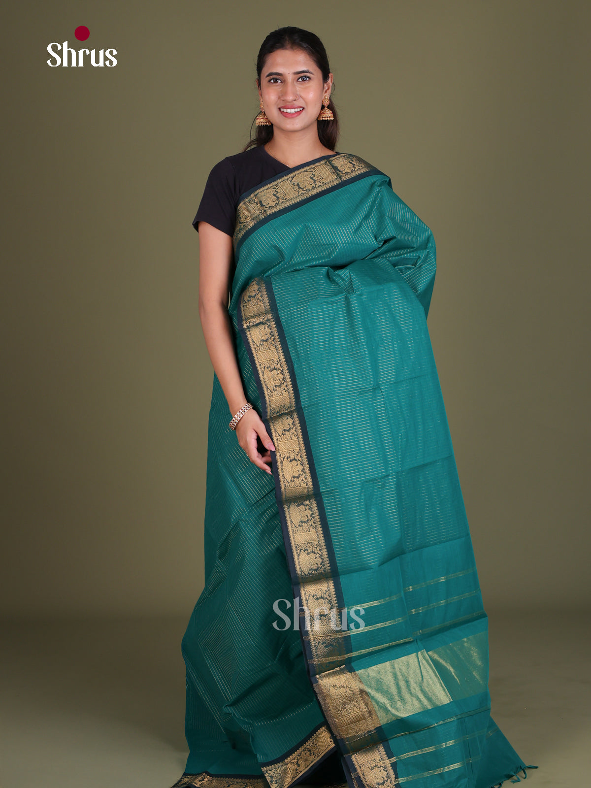 Chettinad Cotton Saree - EES18020 - Shop on Shrus.com