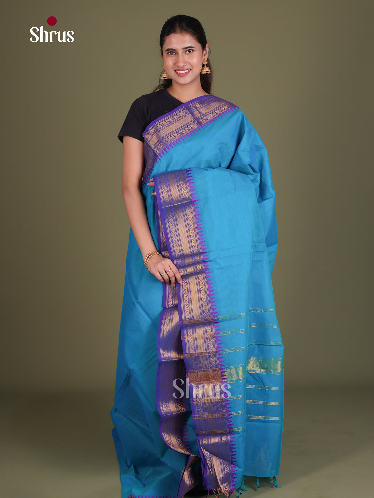 Chettinad Cotton Saree - EES18029 - Shop on Shrus.com