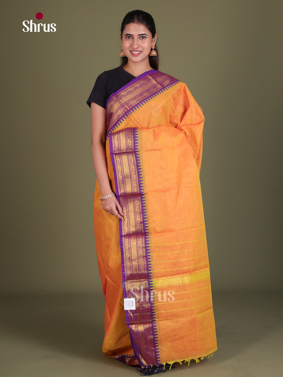 Chettinad Cotton Saree - EES18036 - Shop on Shrus.com