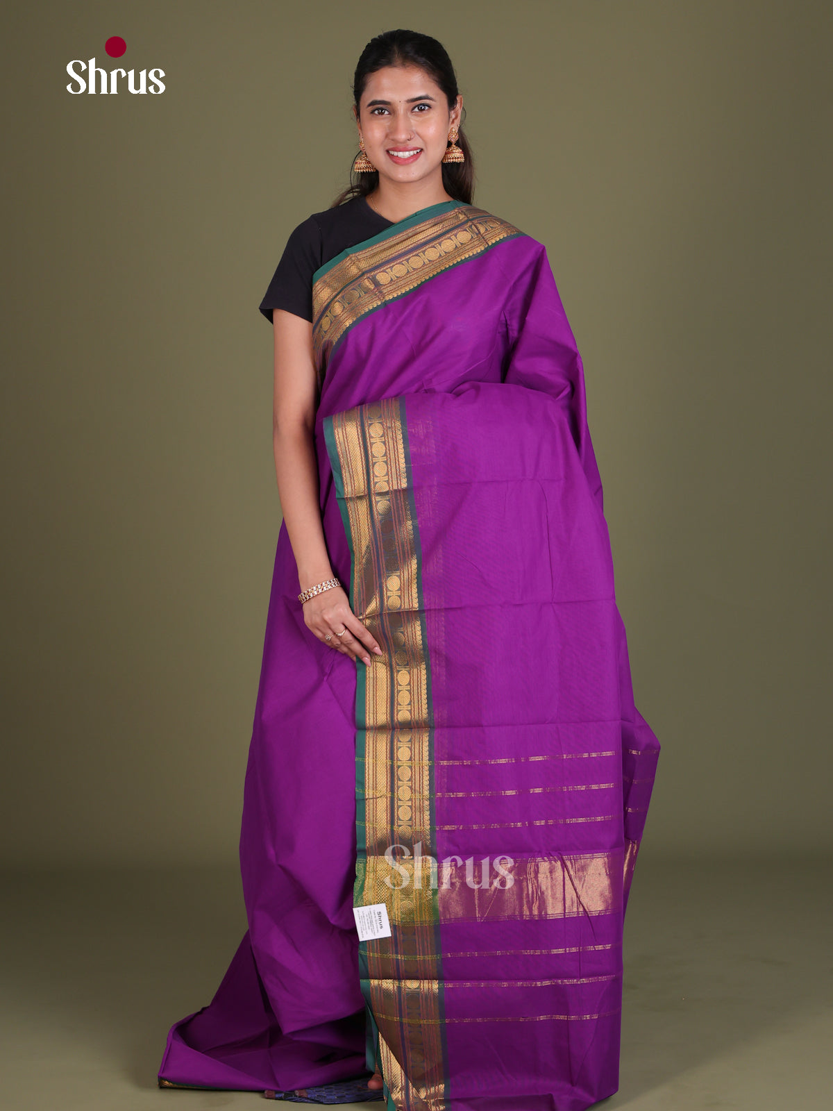 Chettinad Cotton Saree - EES18043 - Shop on Shrus.com