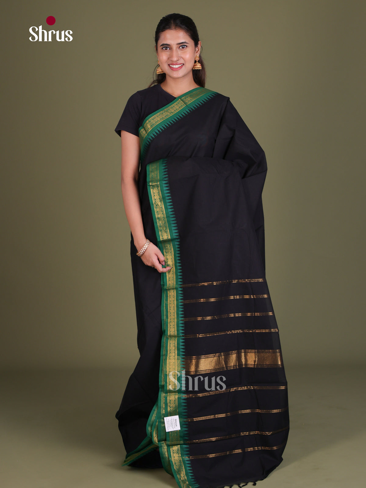 Chettinad Cotton Saree - EES18055 - Shop on Shrus.com