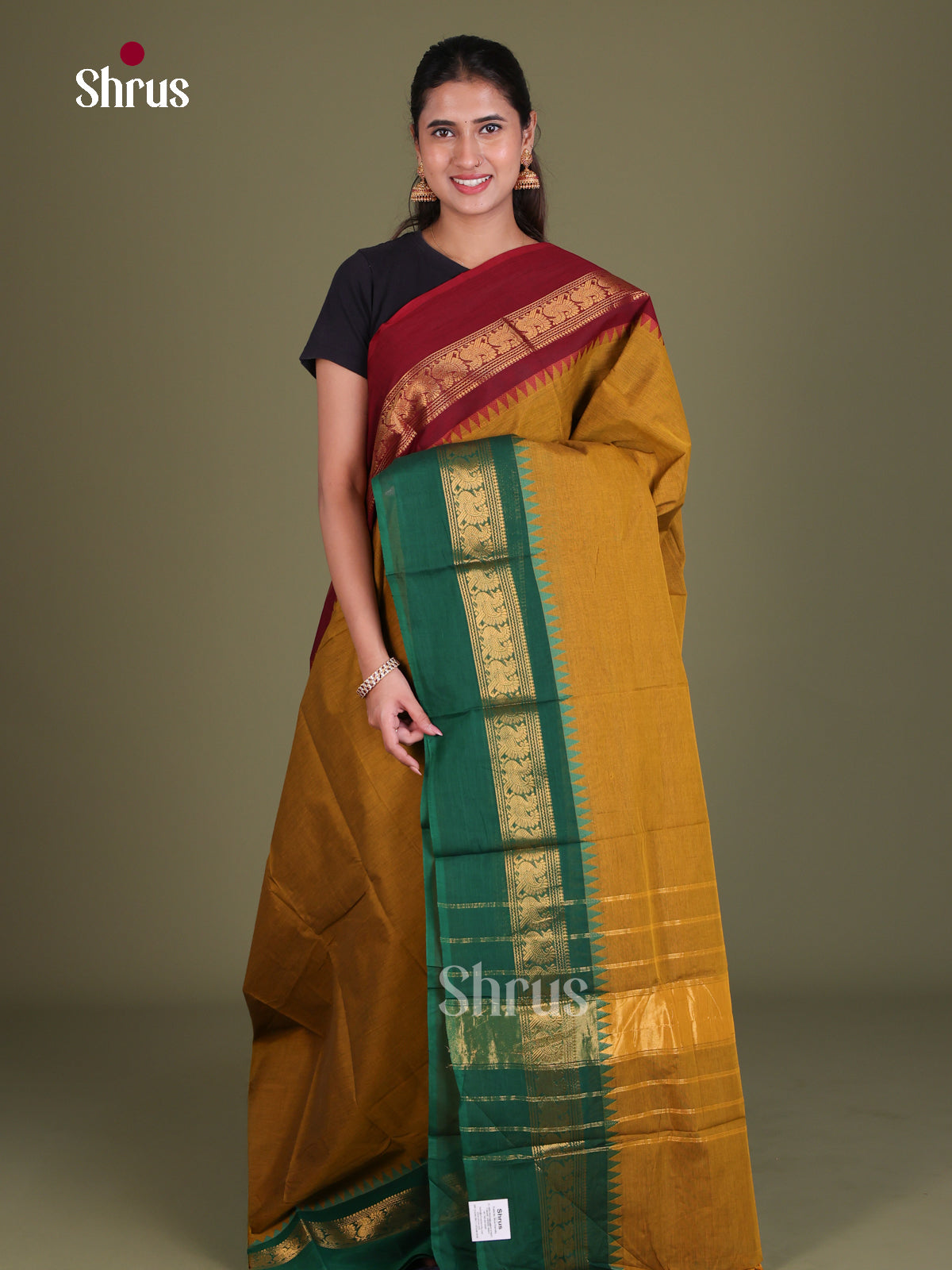 Chettinad Cotton Saree - EES18060 - Shop on Shrus.com
