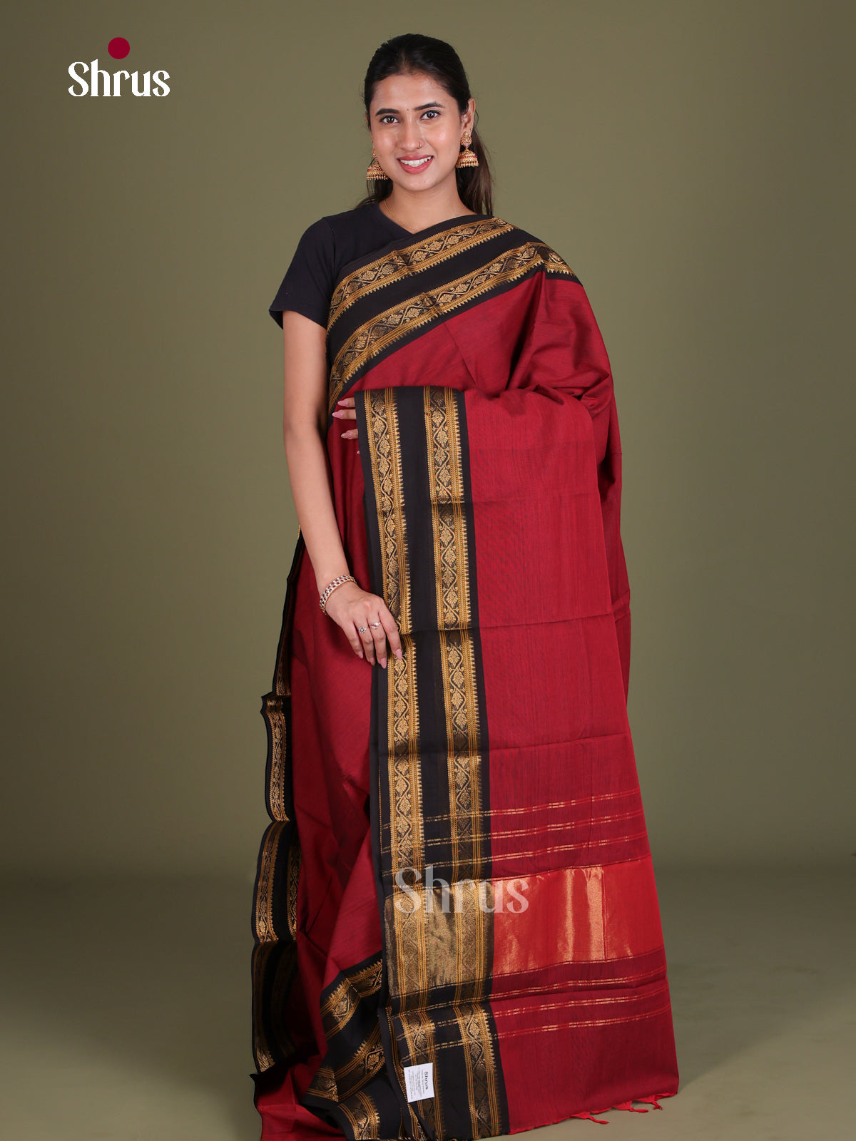 Chettinad Cotton Saree - EES18073 - Shop on Shrus.com