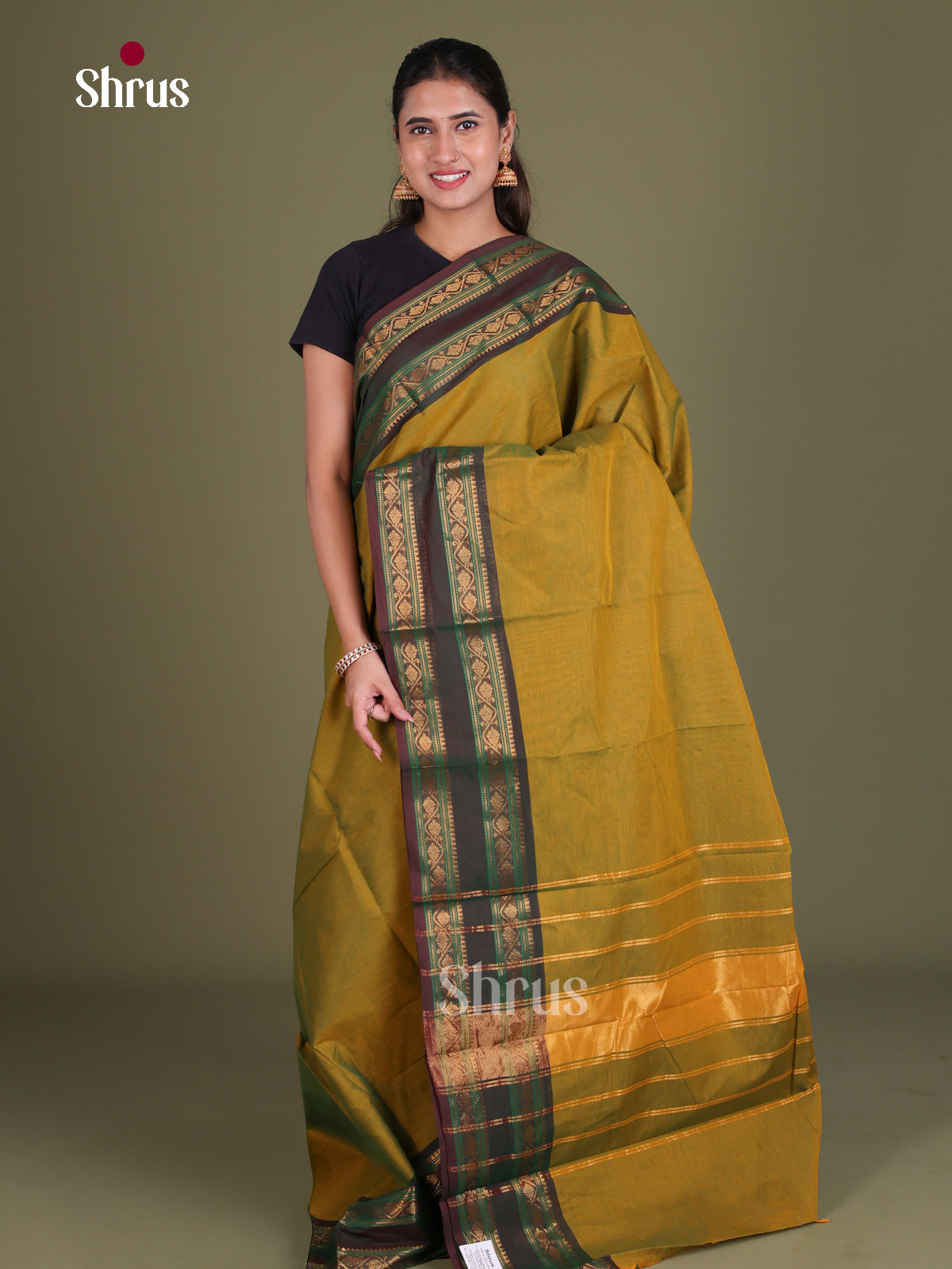 Chettinad Cotton Saree - EES18074 - Shop on Shrus.com
