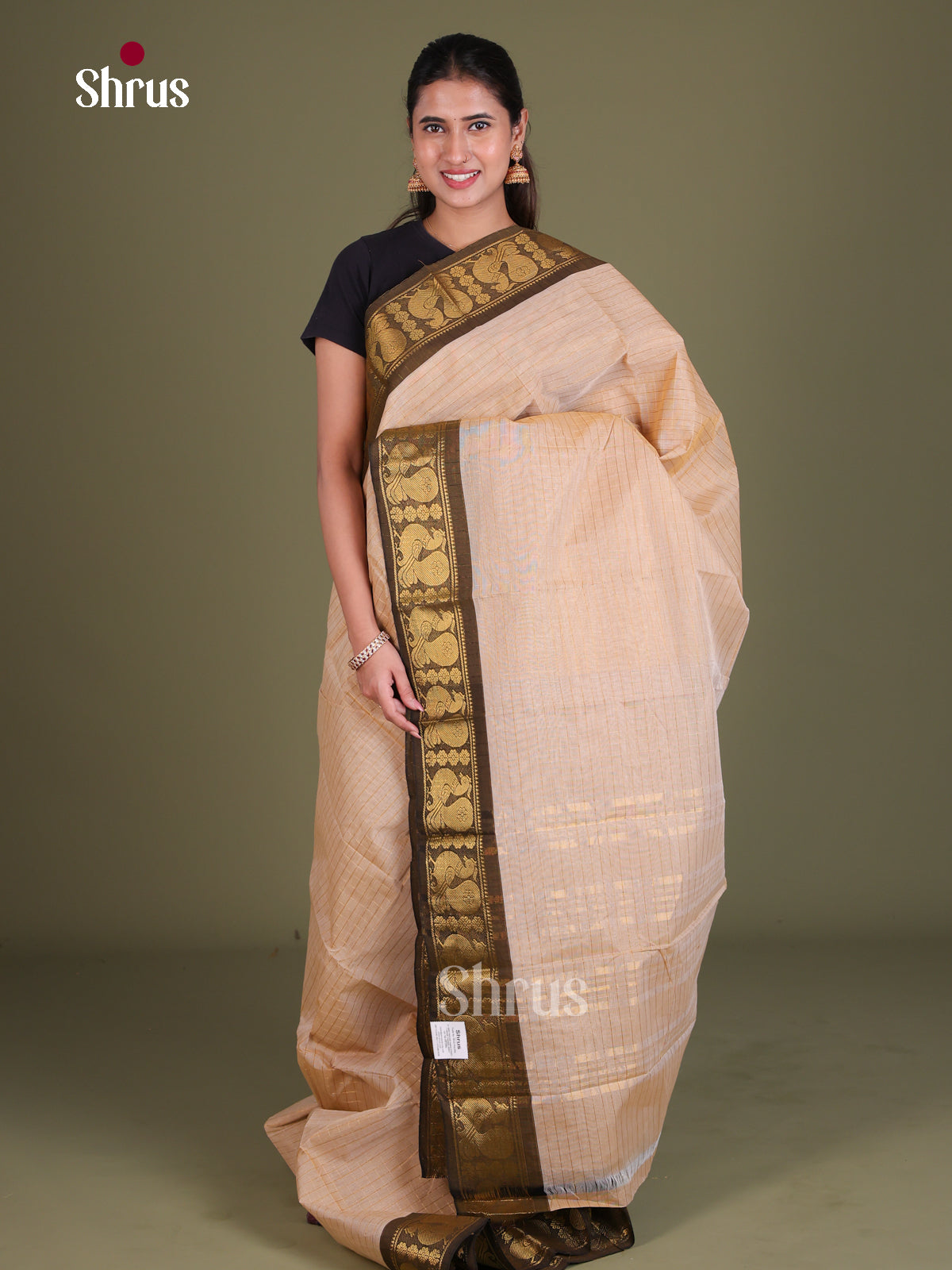 Sungudi Cotton Saree - EES18082 - Shop on Shrus.com