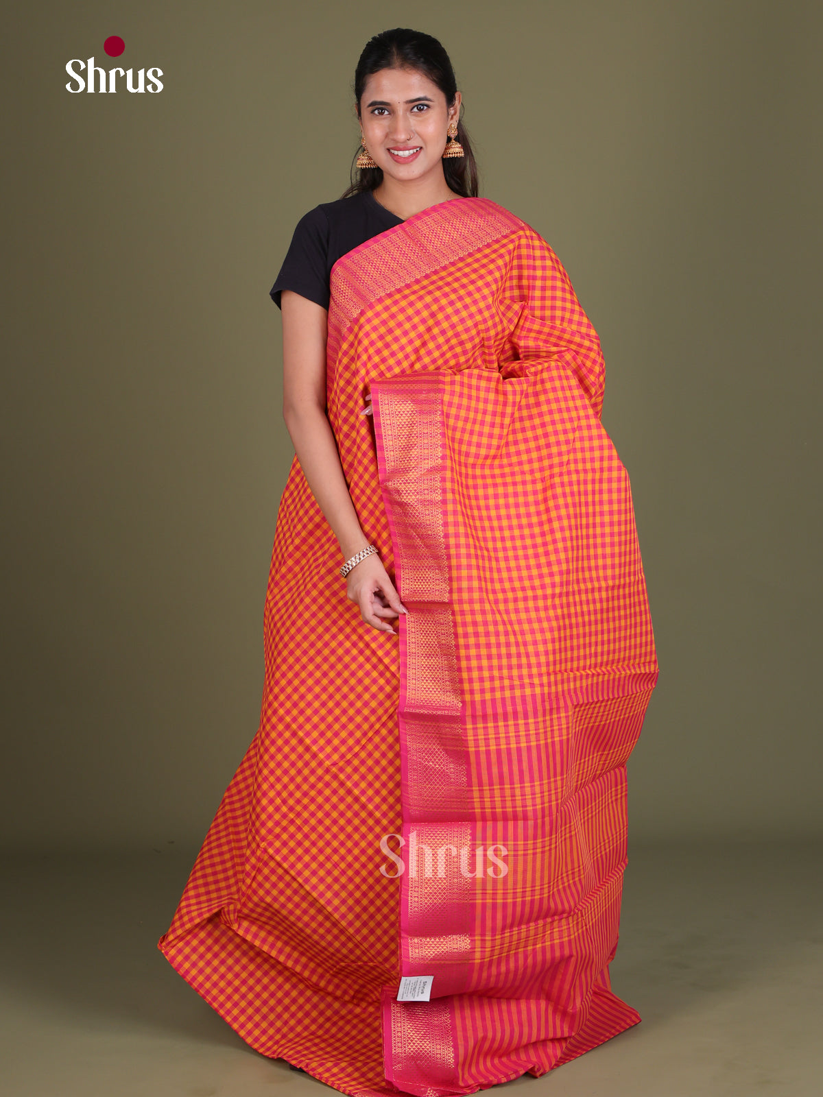 Chettinad Cotton Saree - EES18100 - Shop on Shrus.com