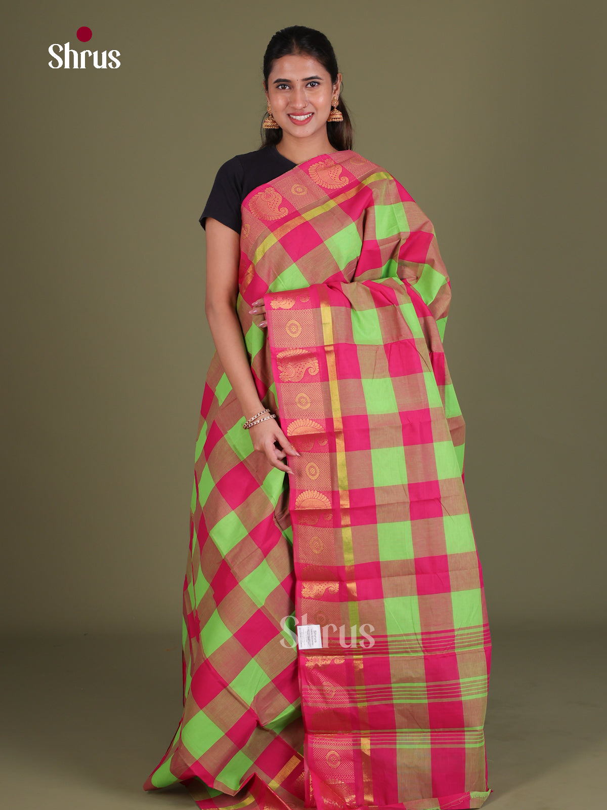 Chettinad Cotton Saree - EES18109 - Shop on Shrus.com