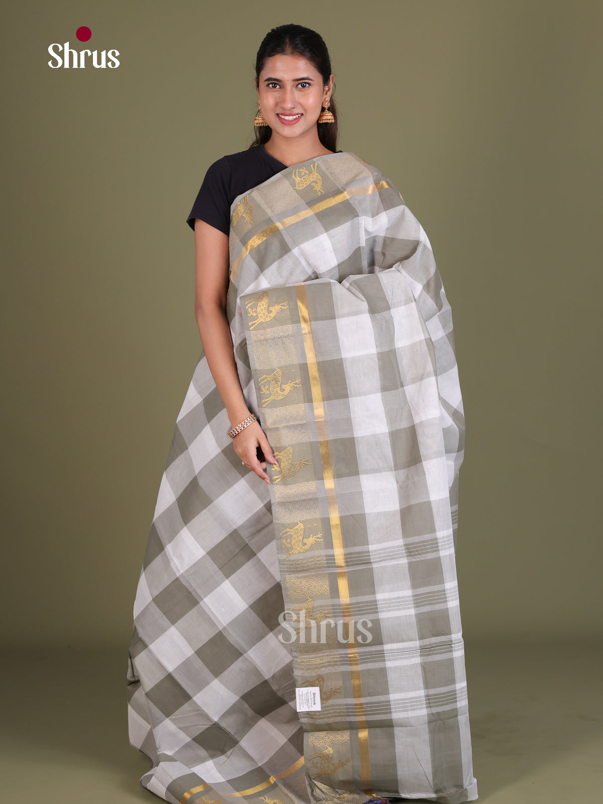 Chettinad Cotton Saree - EES18110 - Shop on Shrus.com