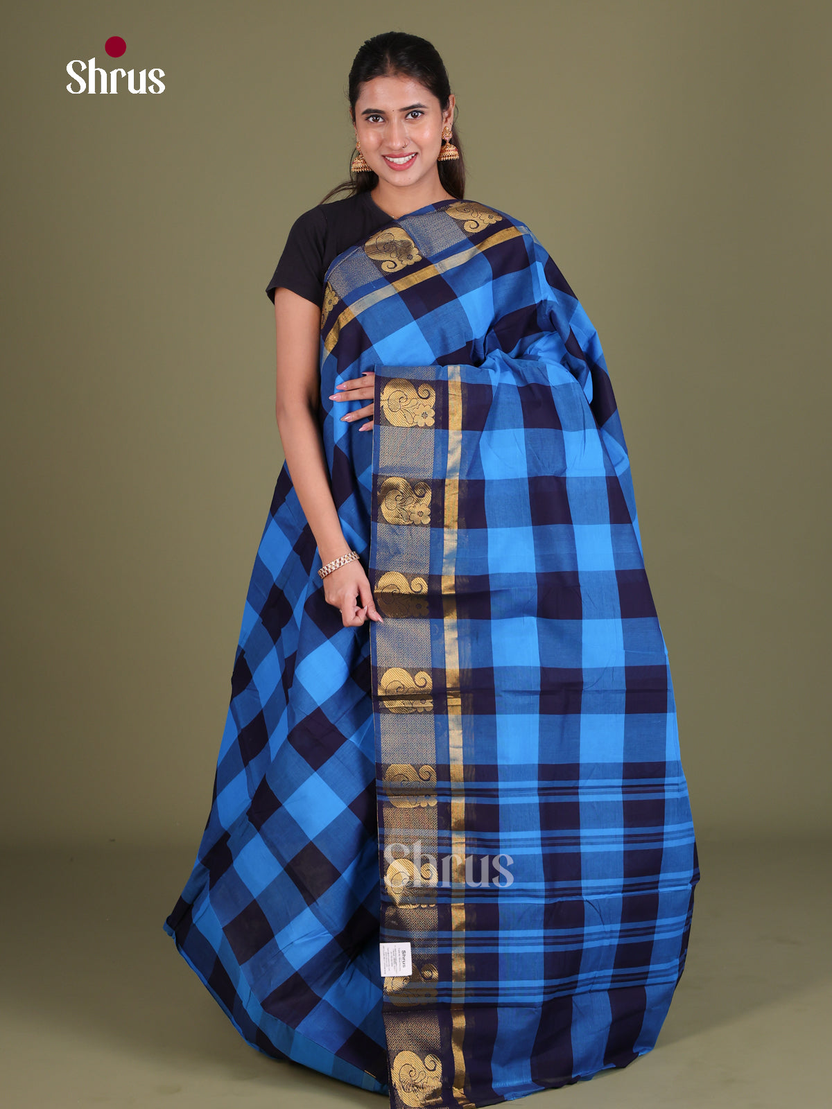 Chettinad Cotton Saree - EES18113 - Shop on Shrus.com