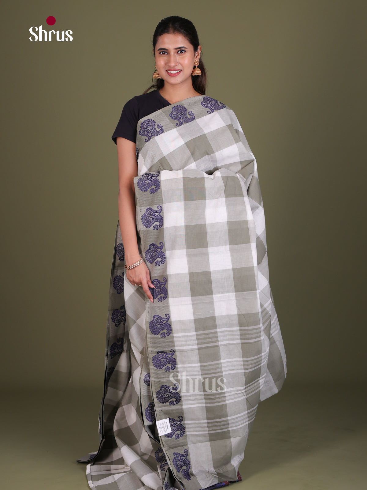 Chettinad Cotton Saree - EES18122 - Shop on Shrus.com