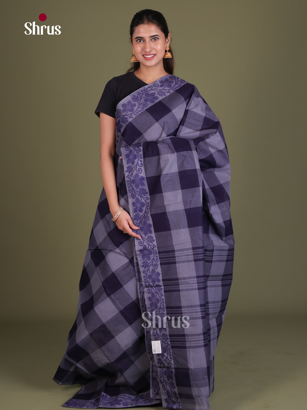Chettinad Cotton Saree - EES18125 - Shop on Shrus.com