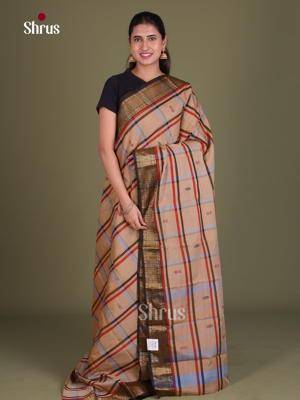 Chettinad Mix Cotton Saree - EES18134 - Shop on Shrus.com
