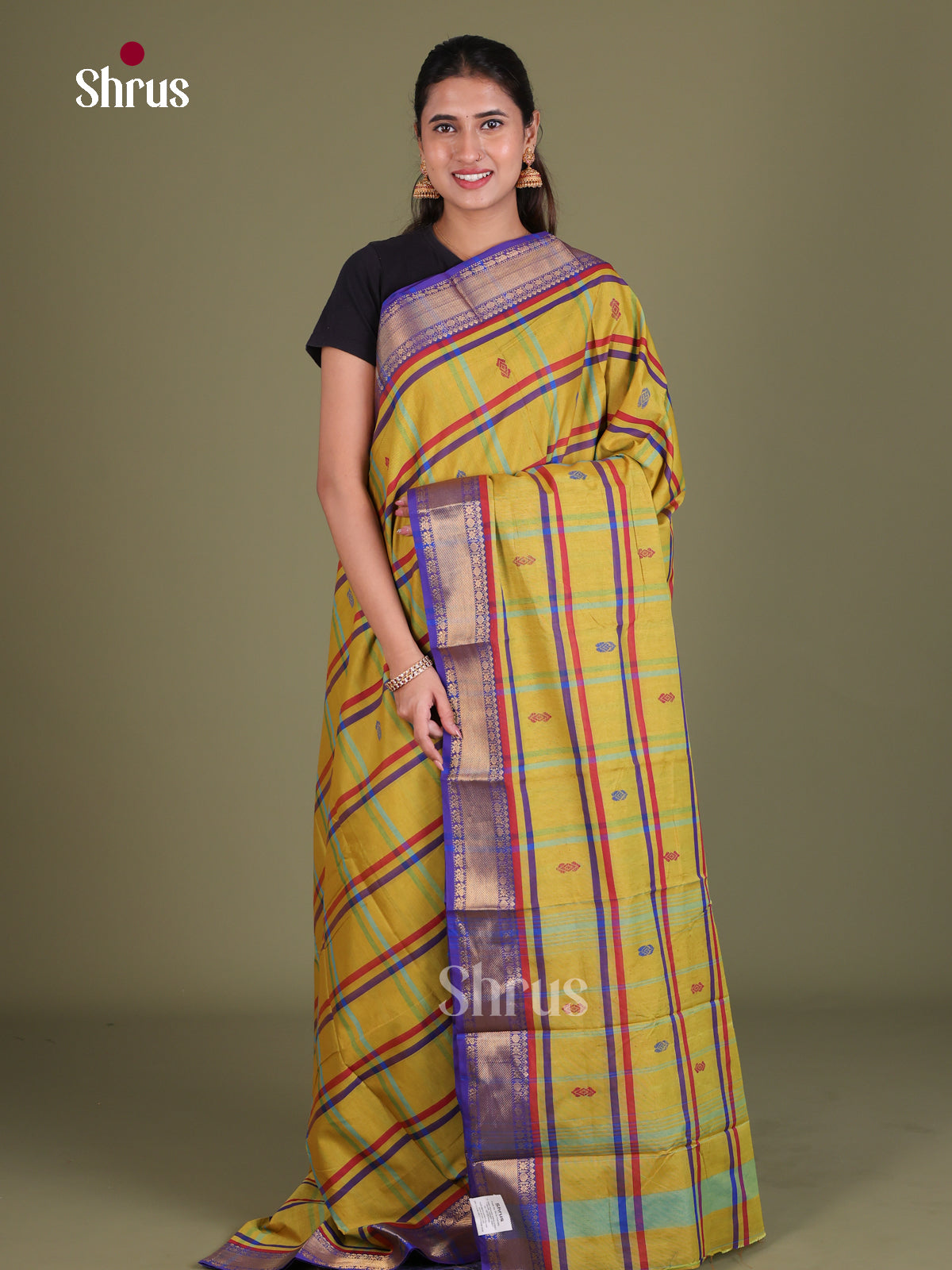 Chettinad Mix Cotton Saree - EES18136 - Shop on Shrus.com
