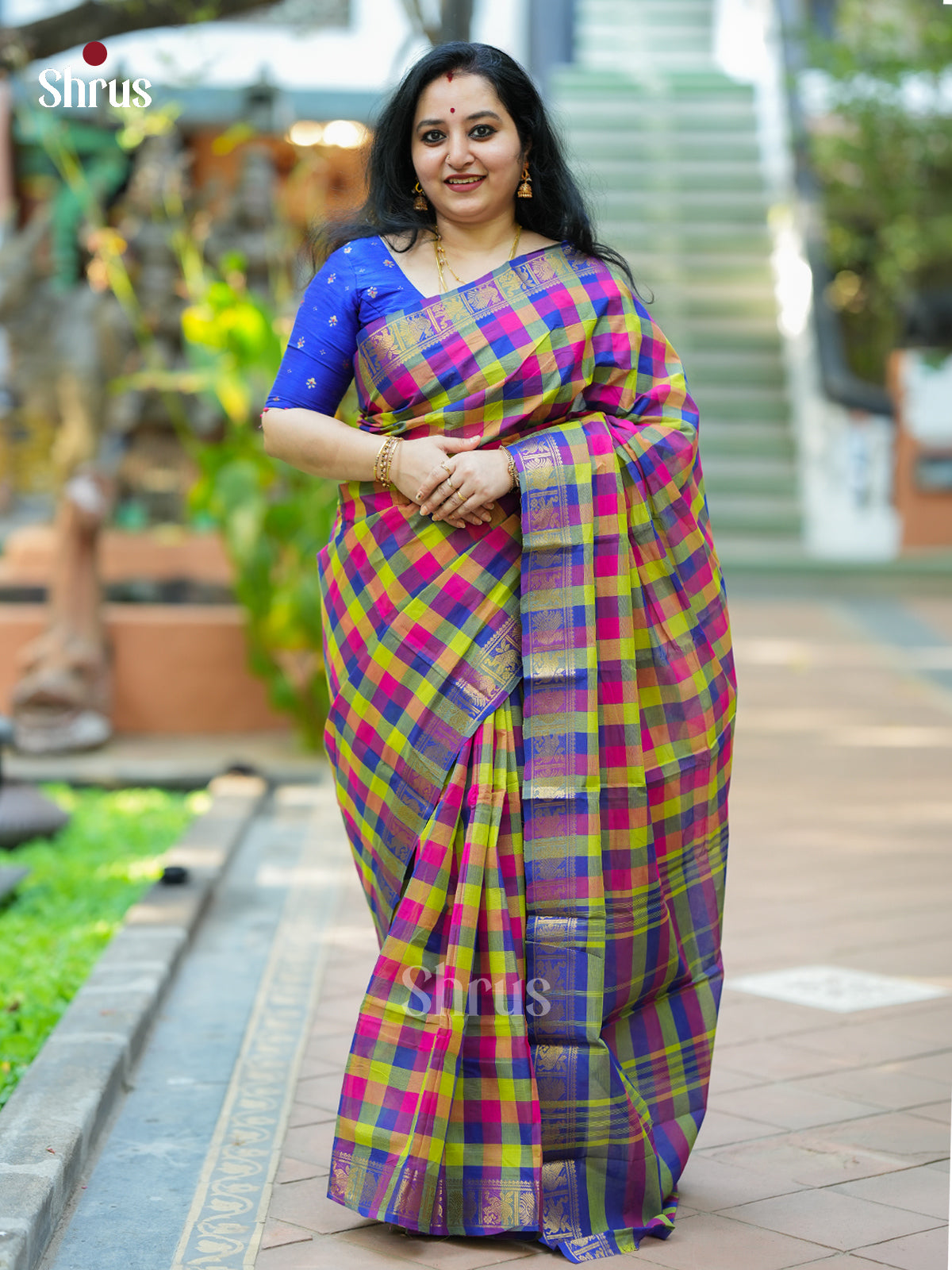 Chettinad Cotton Saree - EES18150 - Shop on Shrus.com