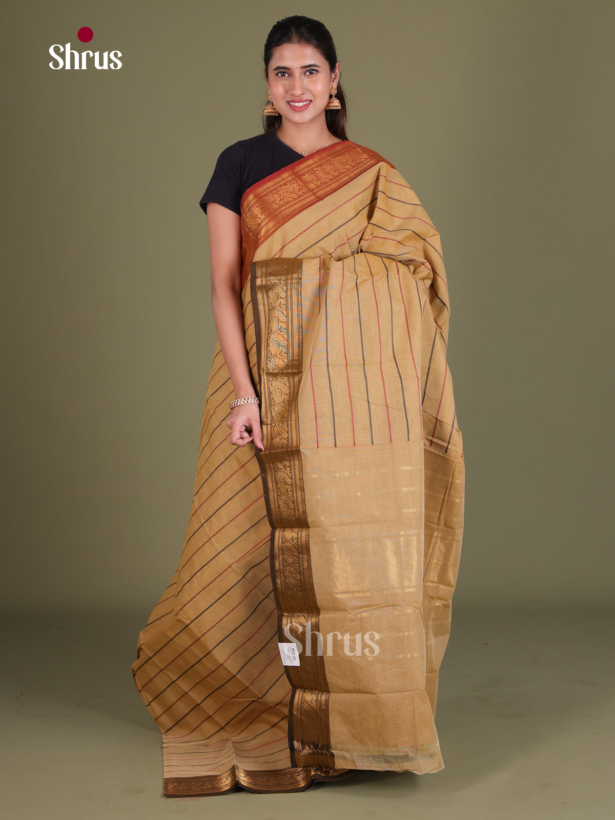 Chettinad Cotton Saree - EES18151 - Shop on Shrus.com